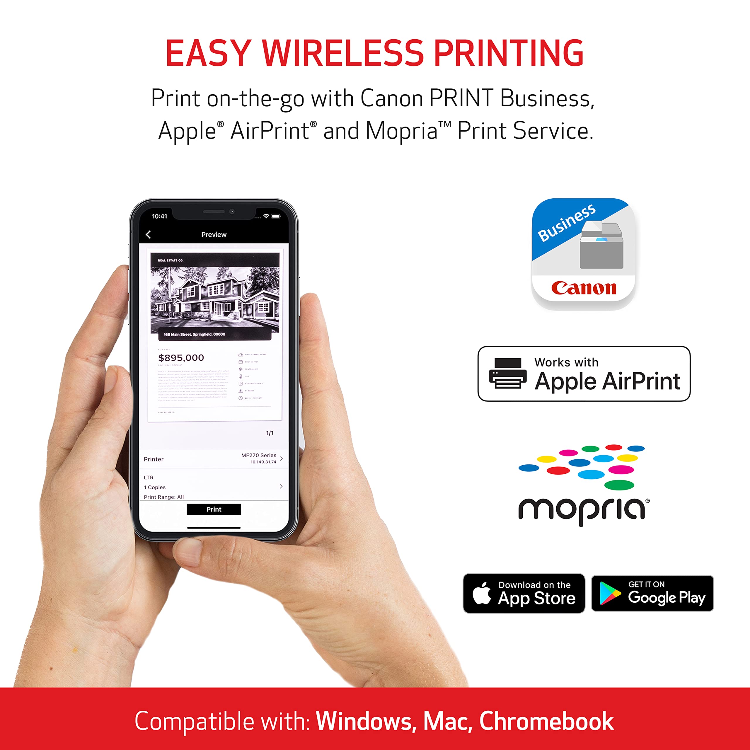 Canon imageCLASS MF273dw Wireless Monochrome Laser Printer - All-in-One Scanner, Copier, Fax with Auto Document Feeder | 30 PPM Fast Printing | 1-Year Warranty | Ideal for Home Office & Small Business Document Printing