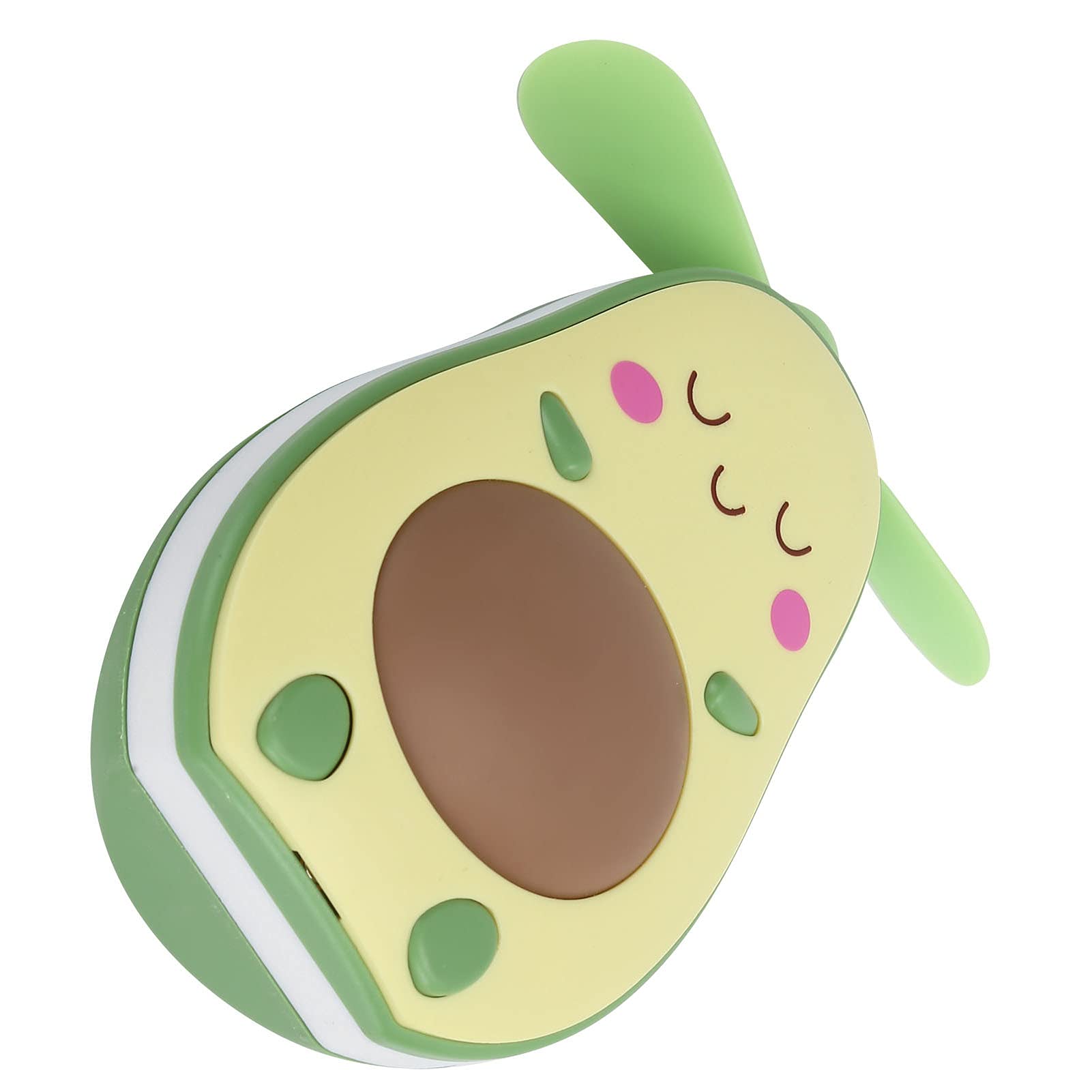 Mini Pocket Fan - Portable Electric Handheld Avocado Shaped Fan for Camping, Travel & Hiking - Cute Yellow Oil Fan for Outdoor Activities, Office & Home Use