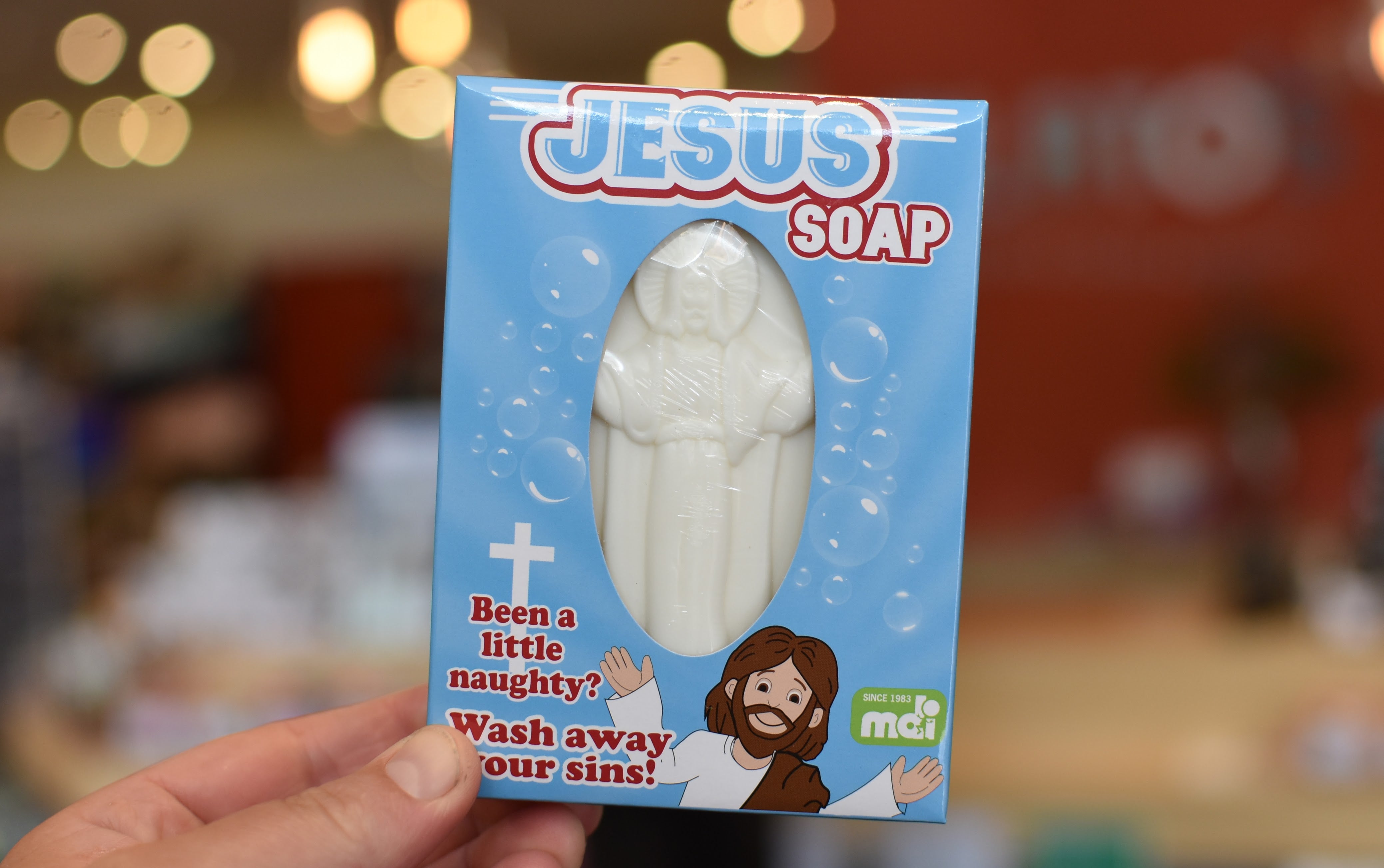 Jesus Soap - Religious Handmade Soap for Gifts, Baptism & Daily Use - Natural & Gentle Skin Care