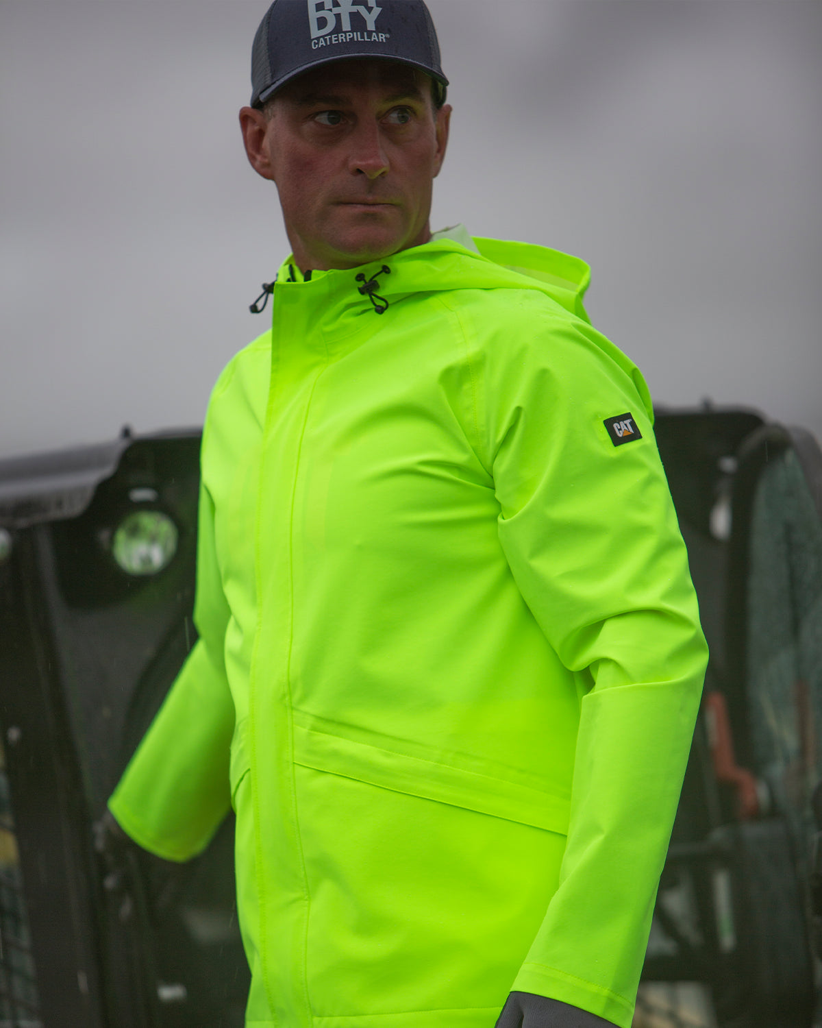 Waterproof Men's Rain Jacket - Lightweight Windproof Outdoor Coat for Hiking, Camping & Travel - Essential Rainwear for All Seasons