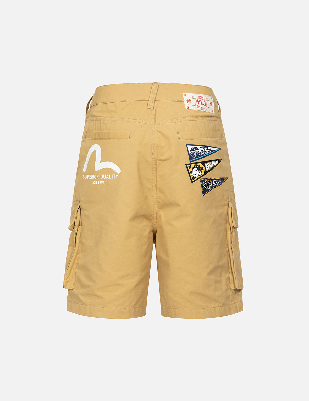 Seagull & Logo Flag Print Fashion Fit Shorts for Men - Trendy Casual Summer Shorts for Beach, Gym, and Outdoor Activities