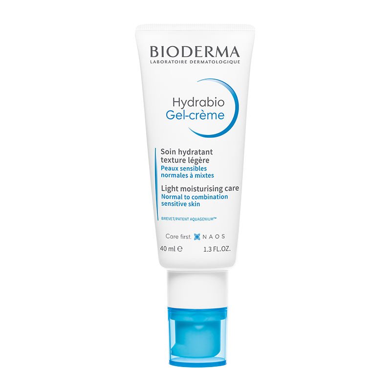 Bioderma Hydrabio Gel-Creme Light Moisturizing Face Cream for Dry Skin | Hydrating Daily Moisturizer with Hyaluronic Acid | Perfect for Sensitive Skin Care Routine & Travel Skincare Essentials