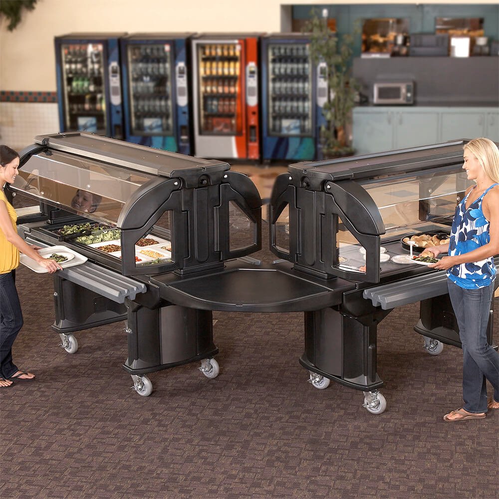 Cambro Corner Bar Connectors - Black VBRC90110 | Heavy-Duty Food Service Equipment for Commercial Kitchens & Buffet Setups | Perfect for Restaurant, Catering & Food Display Organization