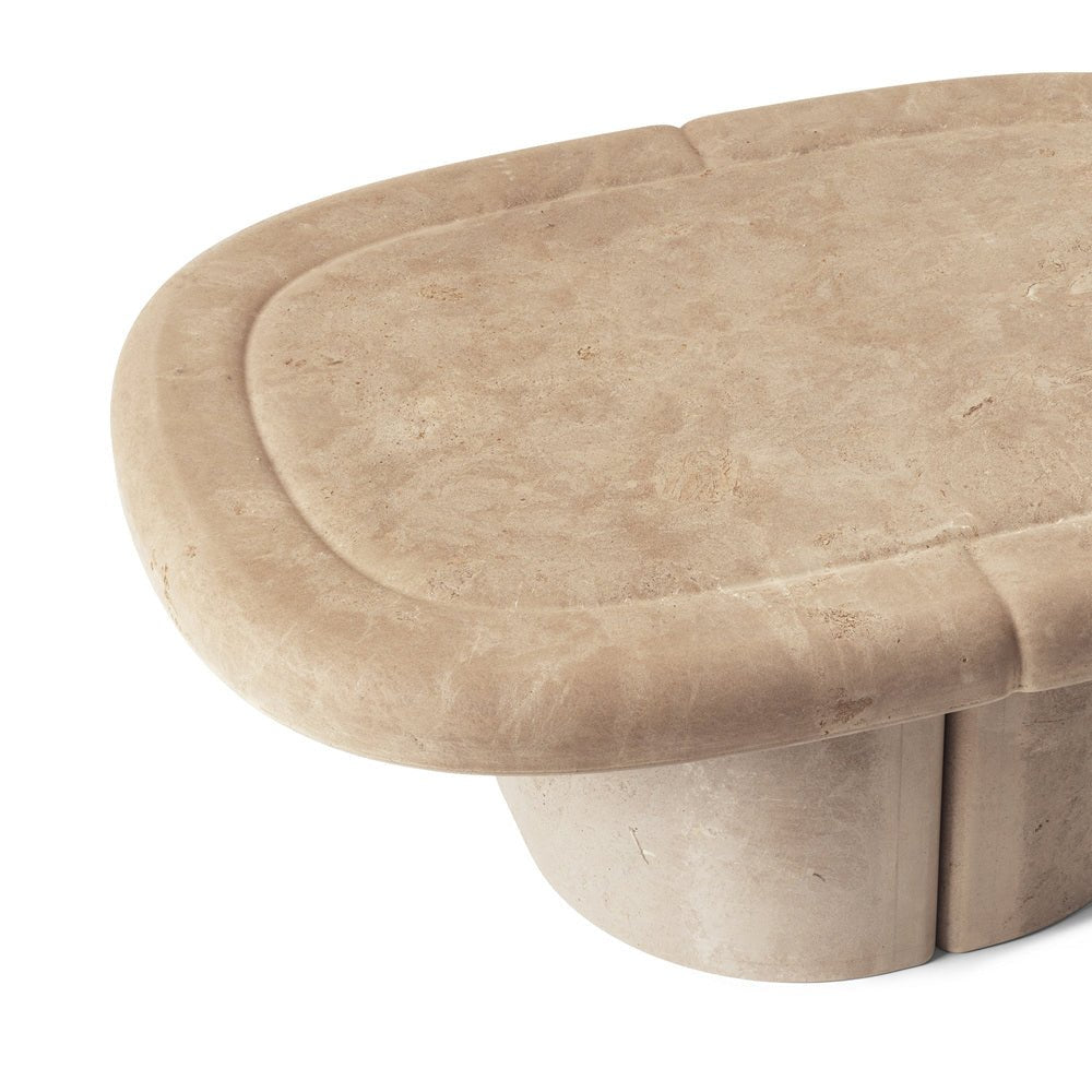 Modern Alder Wood Oval Lounge Table by Mater - Perfect for Living Room, Patio & Office Decor