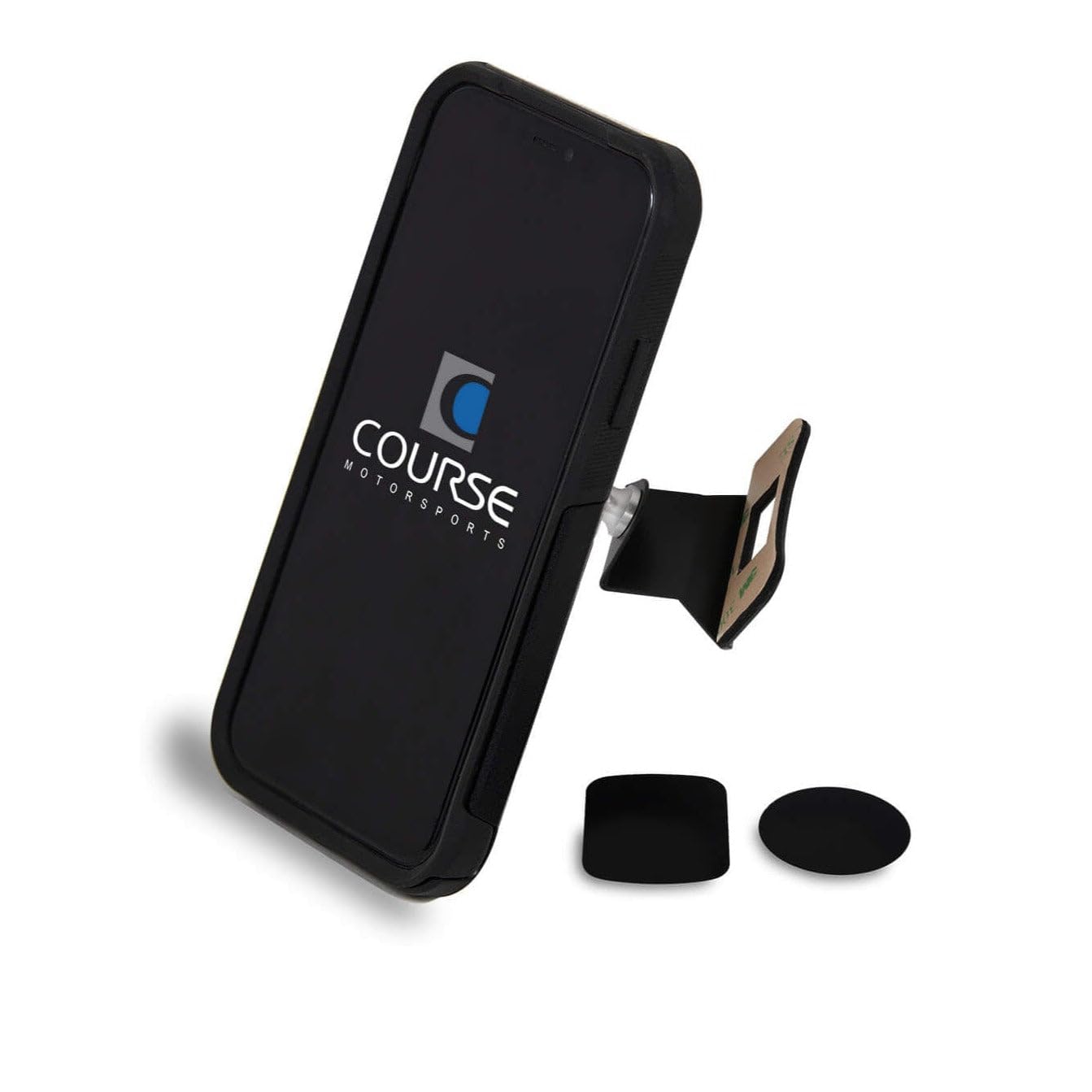 Course Motorsports Direct Fit Phone Mount for Ford F150 (2013-2014) - Auto Closing Charging Cradle Head (Tan) - Left/Right Side Installation - Perfect for Hands-Free Driving & GPS Navigation