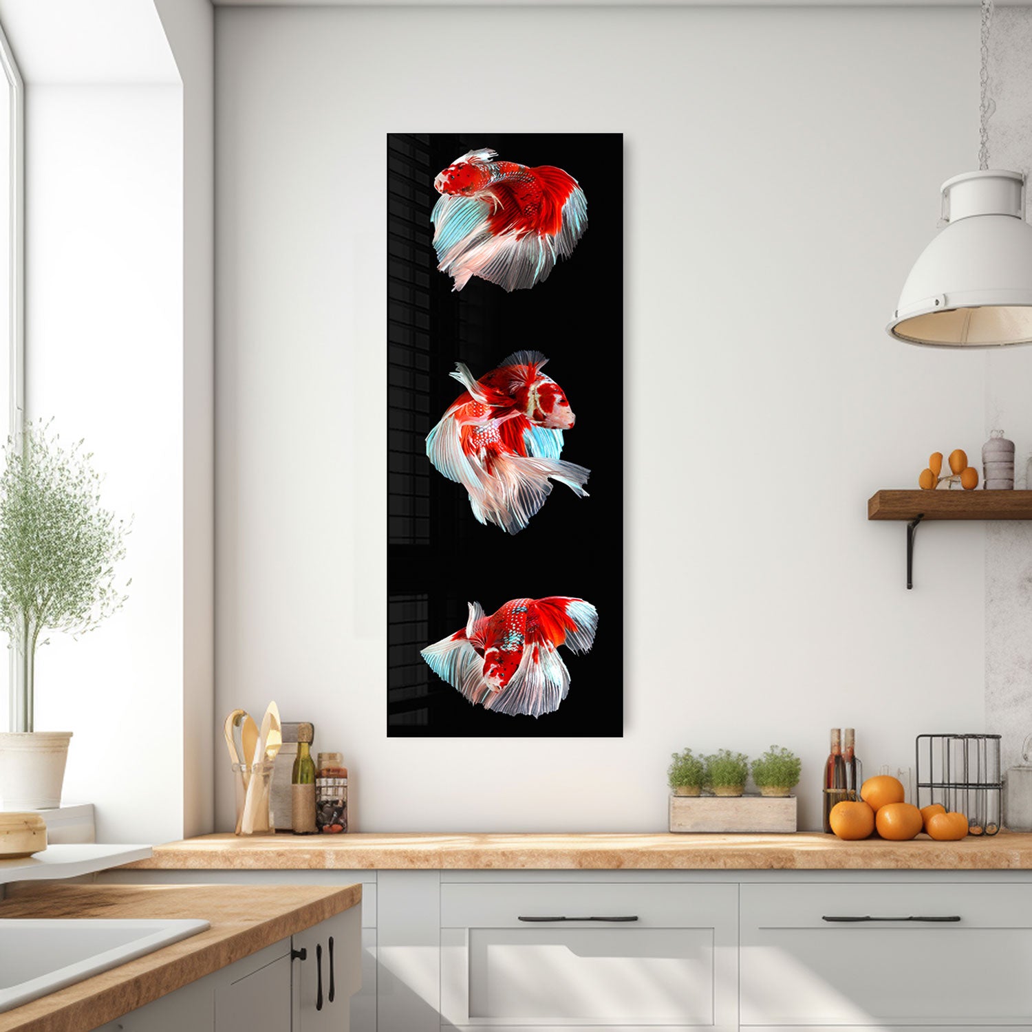 Trinity Betta Fish Tank - Panoramic View Aquarium for Home & Office Decor | Perfect for Betta Fish Lovers & Aquatic Enthusiasts