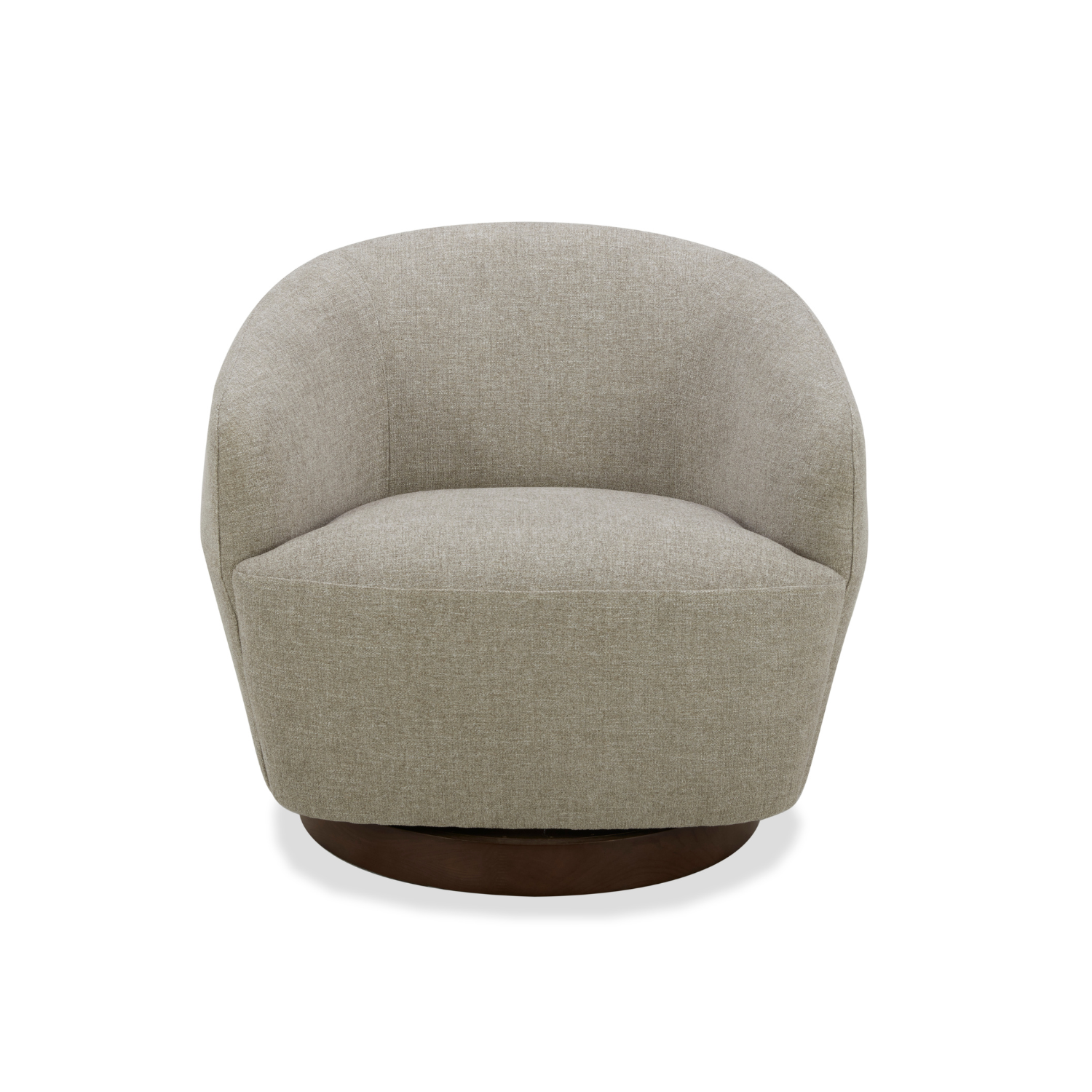 Premium Pod Swivel Lounge Chair - Soft Pebble Chenille Upholstery, 360° Rotation, Modern Accent Chair for Living Room, Bedroom & Office - Perfect for Relaxing, Reading & Lounging