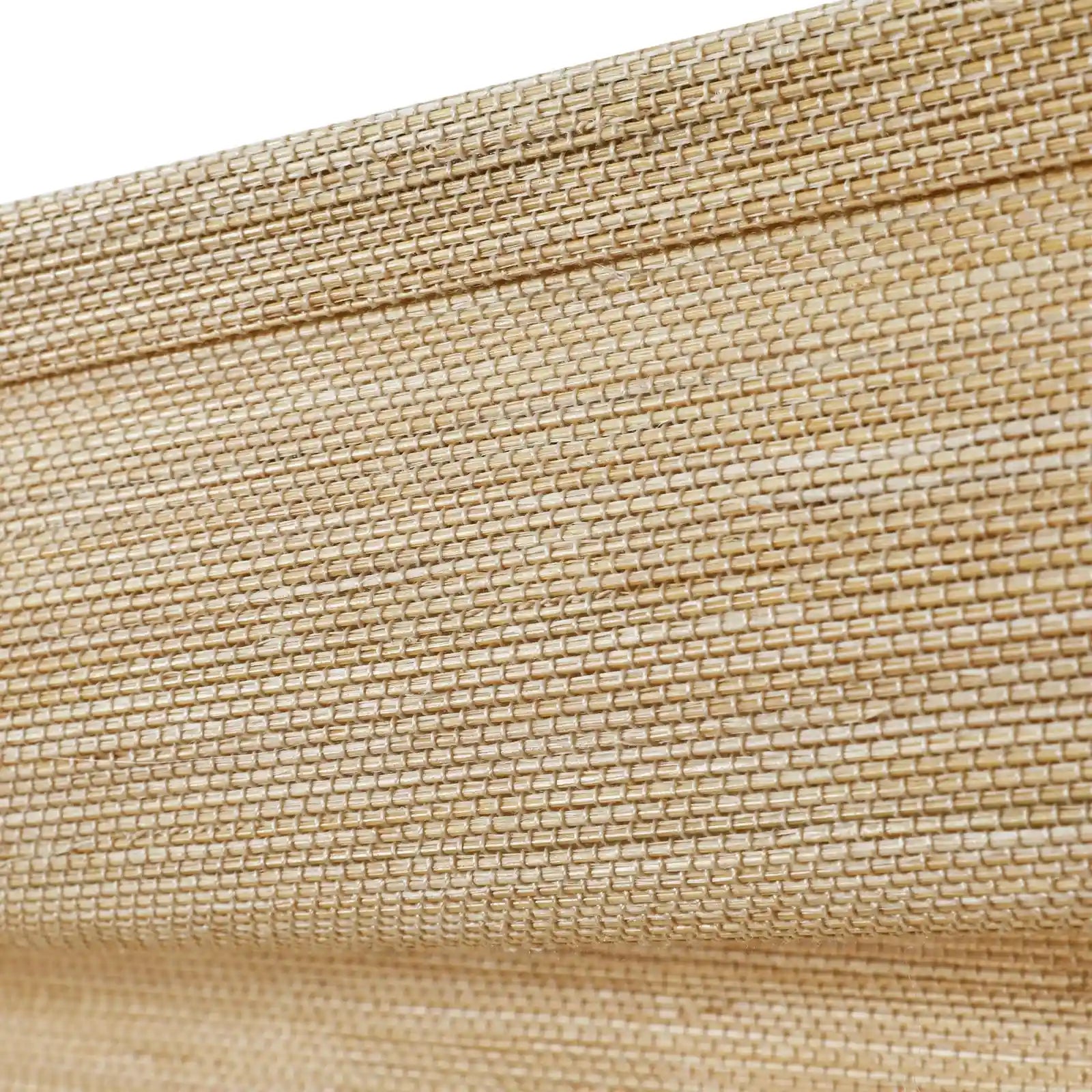 Sybil Bamboo Roman Shade in Beige - Natural Eco-Friendly Window Treatment for Living Room & Bedroom