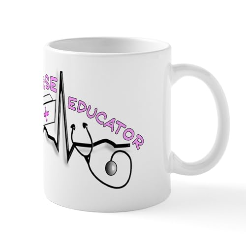 White - Nurse Educator QRS Pink Mug