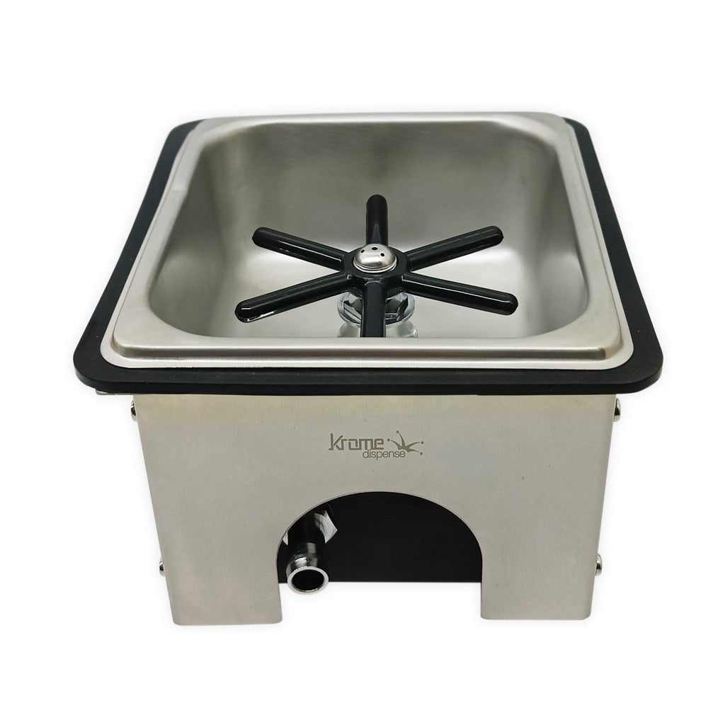 Krome Commercial Countertop Rinser - Heavy Duty Bar Glassware & Bottle Washer for Restaurants, Bars & Home Use