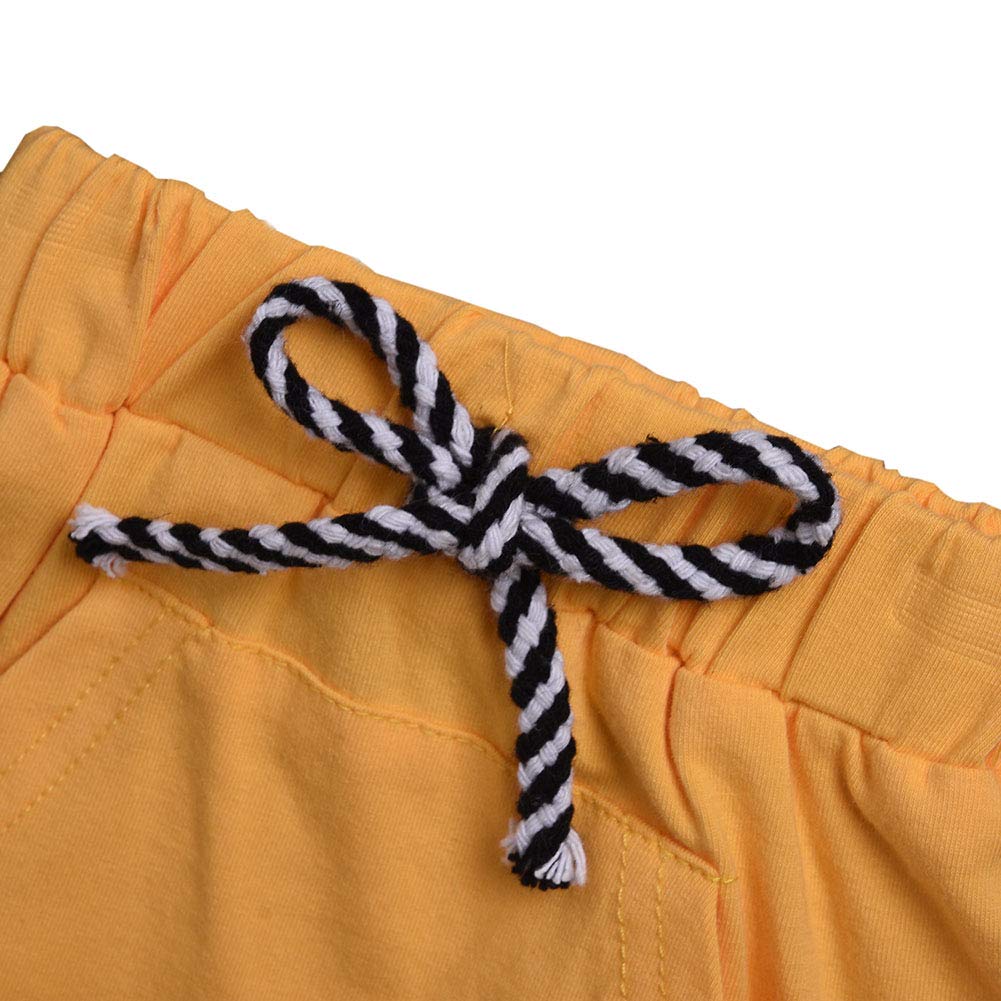 DCUTERQ Baby Boys Summer Cotton Shorts - Soft Casual Harem Pants with Pockets | Comfortable Toddler Outfits for Playtime & Outdoor Activities
