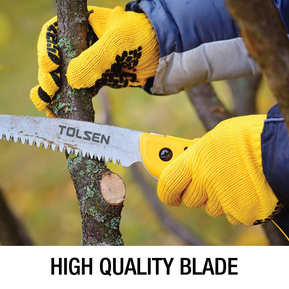 Tolsen 180MM Pruning Saw with Sharptooth Design - Heavy Duty Hand Saw for Wood Cutting, Carpentry, Gardening & Woodworking | Ergonomic Handle for Comfortable Use | Ideal for Tree Trimming, DIY Projects & Professional Woodworking