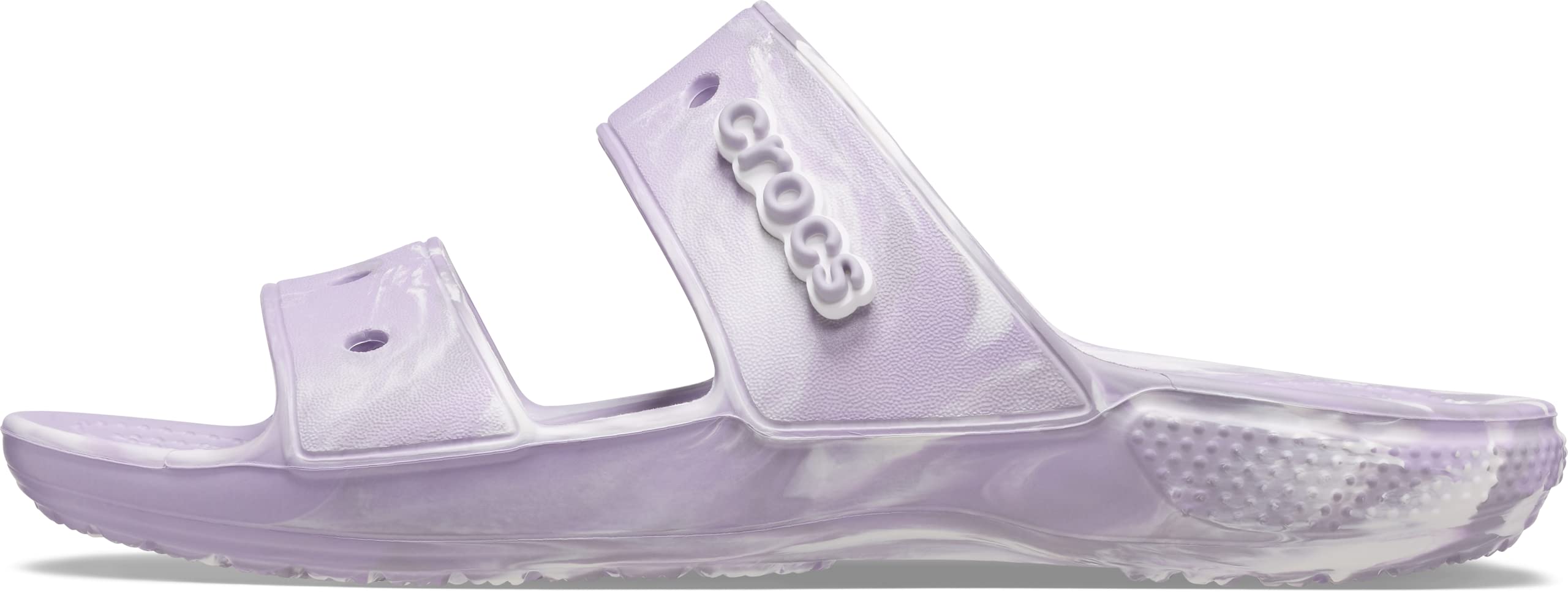 Crocs Unisex Classic Tie Dye Two-Strap Sandals - Comfortable Slides for Men & Women | Perfect for Beach, Pool, and Casual Wear