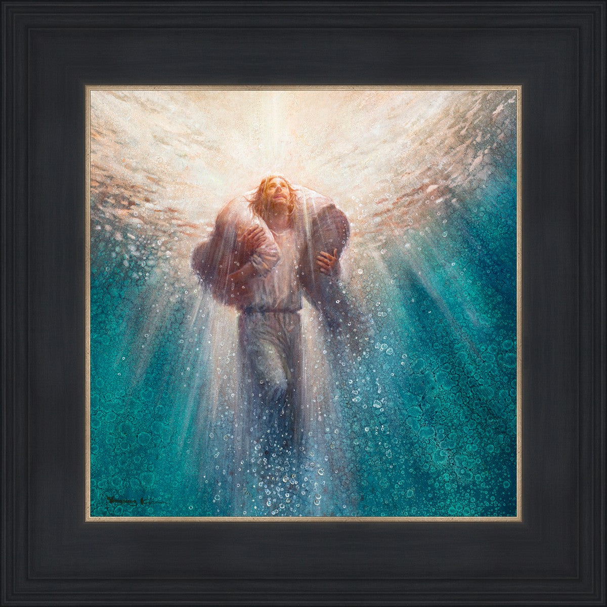 Deep Waters By Yongsung Kim - Premium Wall Art Canvas Print - Ocean Wave Painting for Home & Office Decor - Perfect for Living Room, Bedroom, and Office Spaces