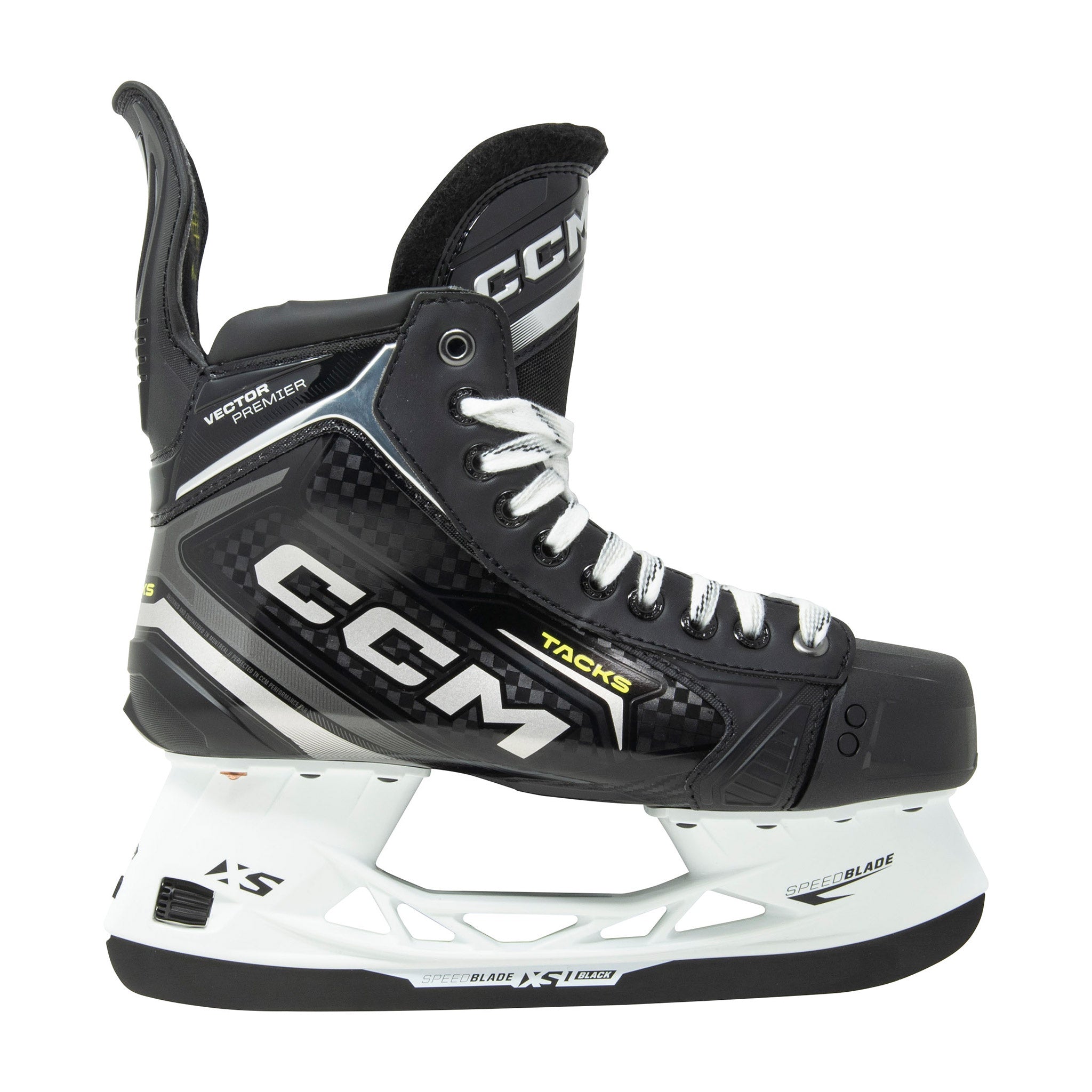 CCM Tacks Vector Premier 2024 Intermediate Ice Hockey Skates - High Performance Hockey Skates for Youth & Adults - Perfect for Ice Rink Games, Training & Competitive Play