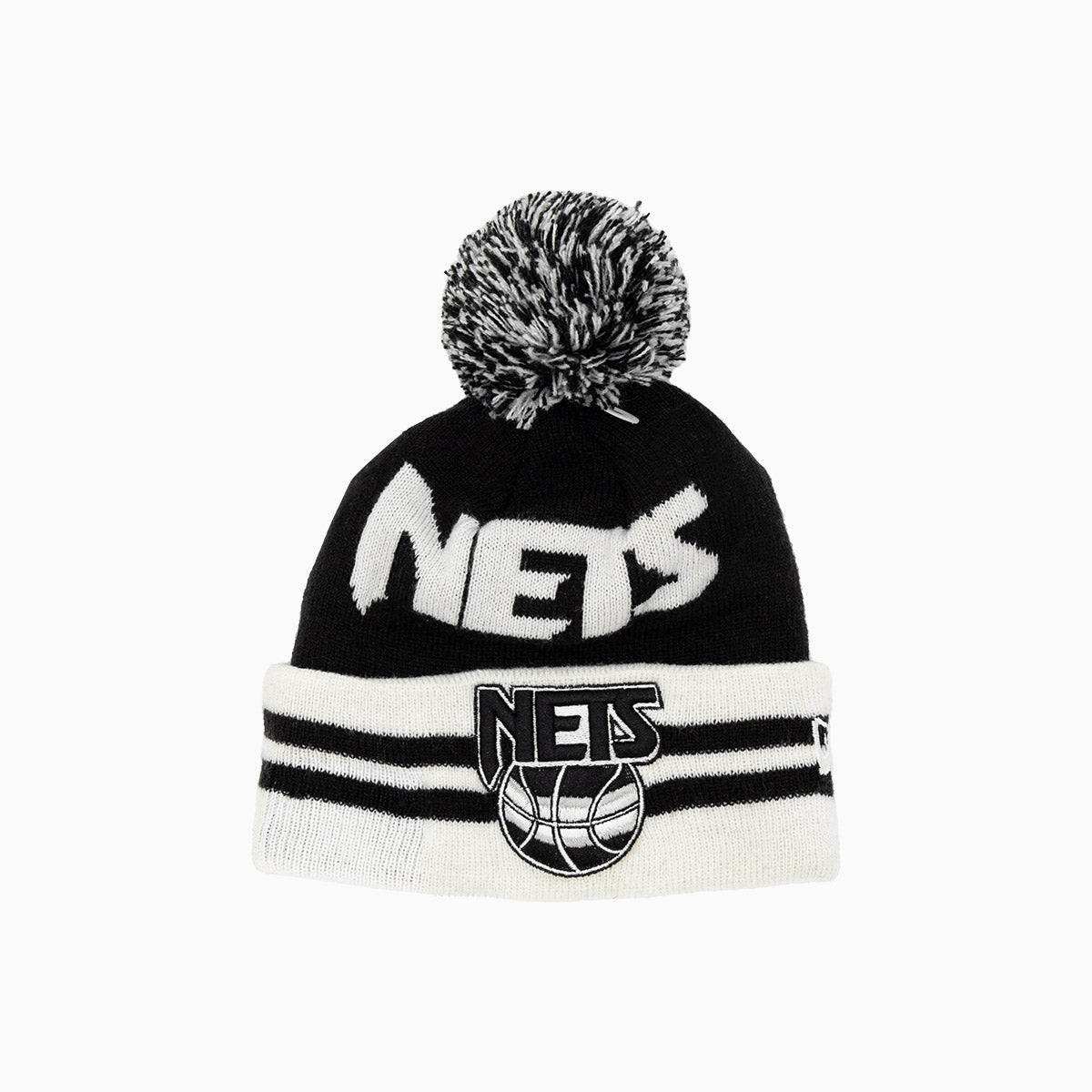 Brooklyn Nets NBA Kids Pom Beanie Knit Hat - Warm Winter Hat for Boys & Girls, Basketball Fan Gift for Game Day & Outdoor Activities