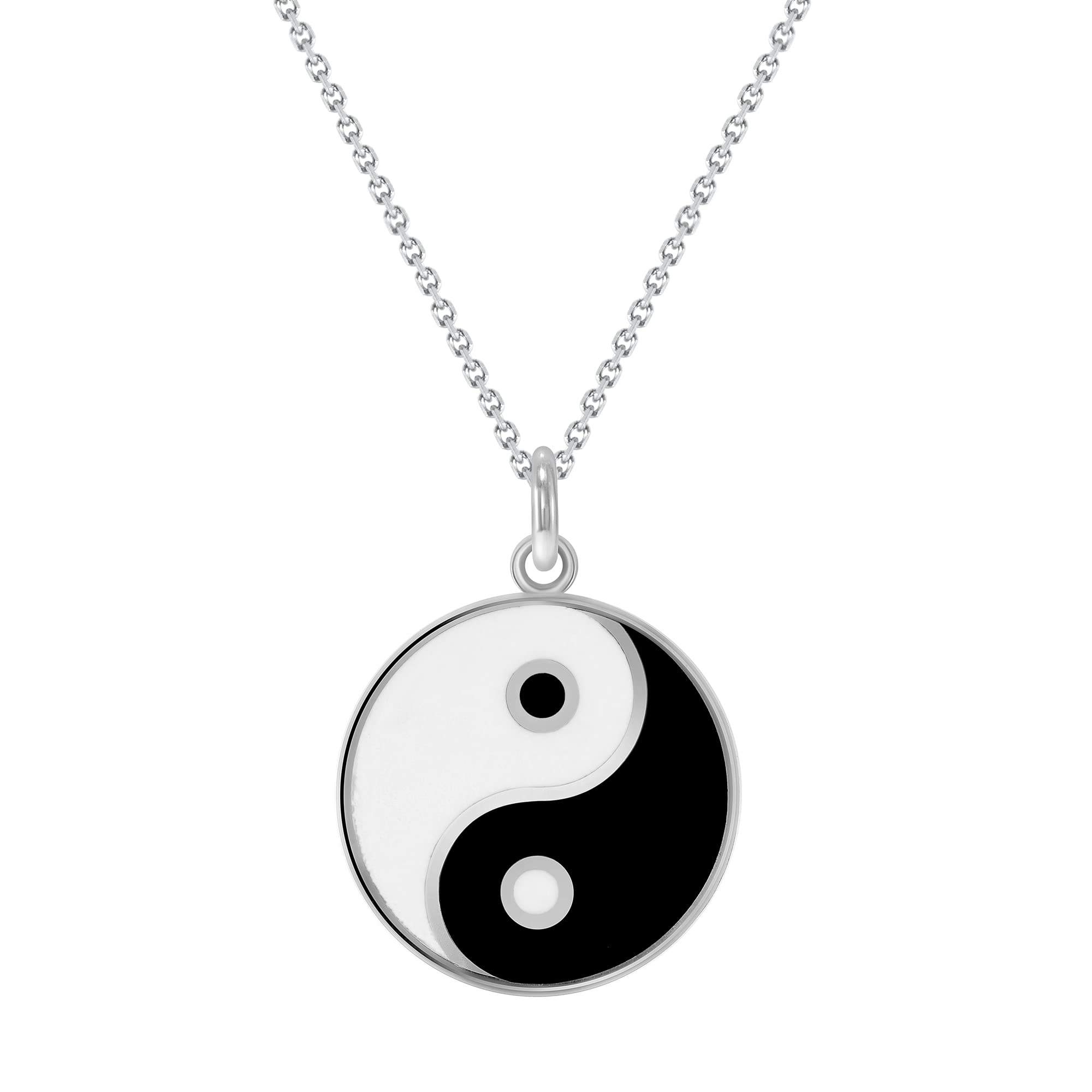 14k Solid Gold Yin Yang Pendant Necklace - Handcrafted in USA | Spiritual Jewelry for Meditation, Yoga & Daily Wear