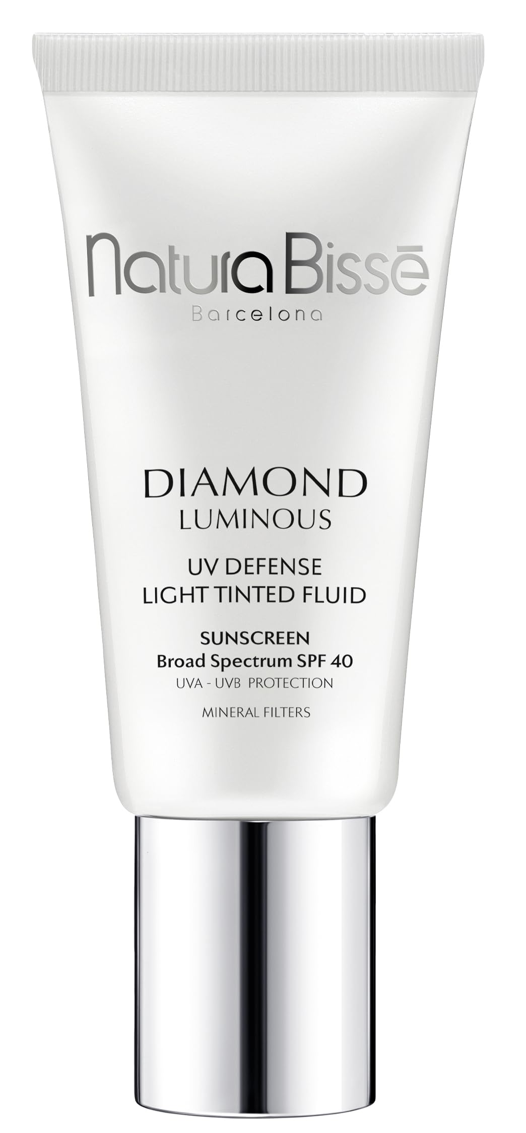 Natura Bissé Diamond Luminous Tinted SPF 40 Sunscreen - Broad Spectrum Face Sunscreen with Skin Brightening & Tone Correcting - Adapts to Most Skin Tones - 1 Oz | Perfect for Daily UV Protection & Flawless Makeup Base