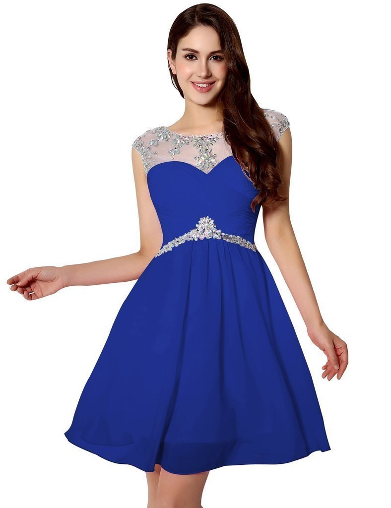 Elegant Chiffon Short Bridesmaid Dress for Wedding Party - Perfect for Formal Events, Bridal Showers & Special Occasions