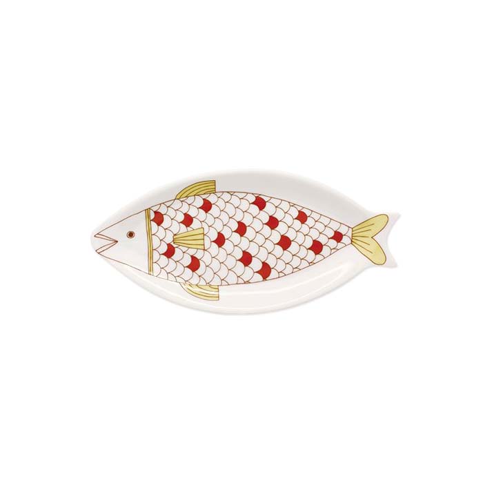 Harekutani Porcelain Fish Plate - Elegant Japanese Ceramic Serving Dish for Sushi, Appetizers & Home Decor | Perfect for Dinner Parties, Restaurants & Gift Giving