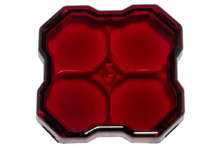 Diode Dynamics Red Clear Lens for Stage Series Rock Lights - Off-Road LED Lighting for Trucks & Jeeps - Perfect for Night Driving & Outdoor Adventures