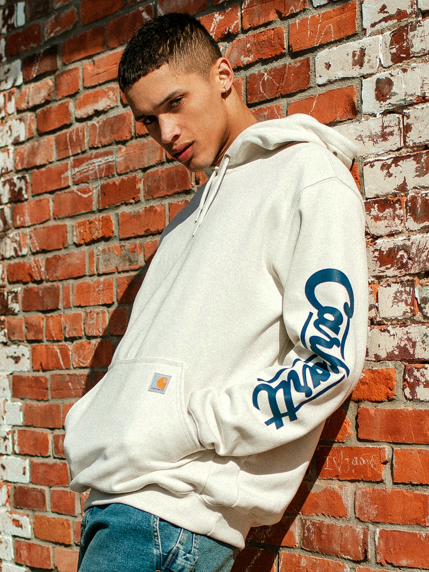 Carhartt Loose Fit Midweight Graphic Sweatshirt for Men - Comfortable Casual Pullover Hoodie for Work, Outdoor & Everyday Wear