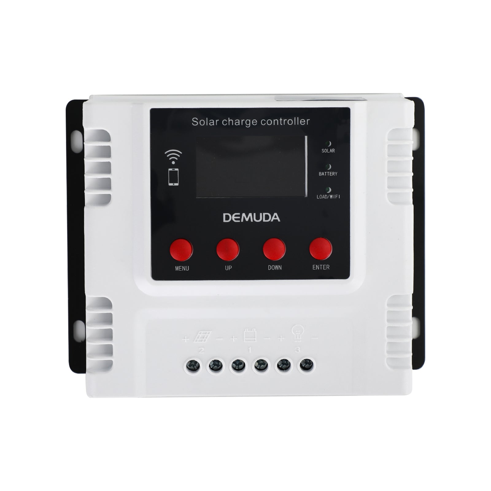 10A 60A 12V 24V 48V Solar Charge Controller with WiFi Monitoring - PWM LCD Regulator for Off-Grid Solar Systems, RV, Boat & Home Use