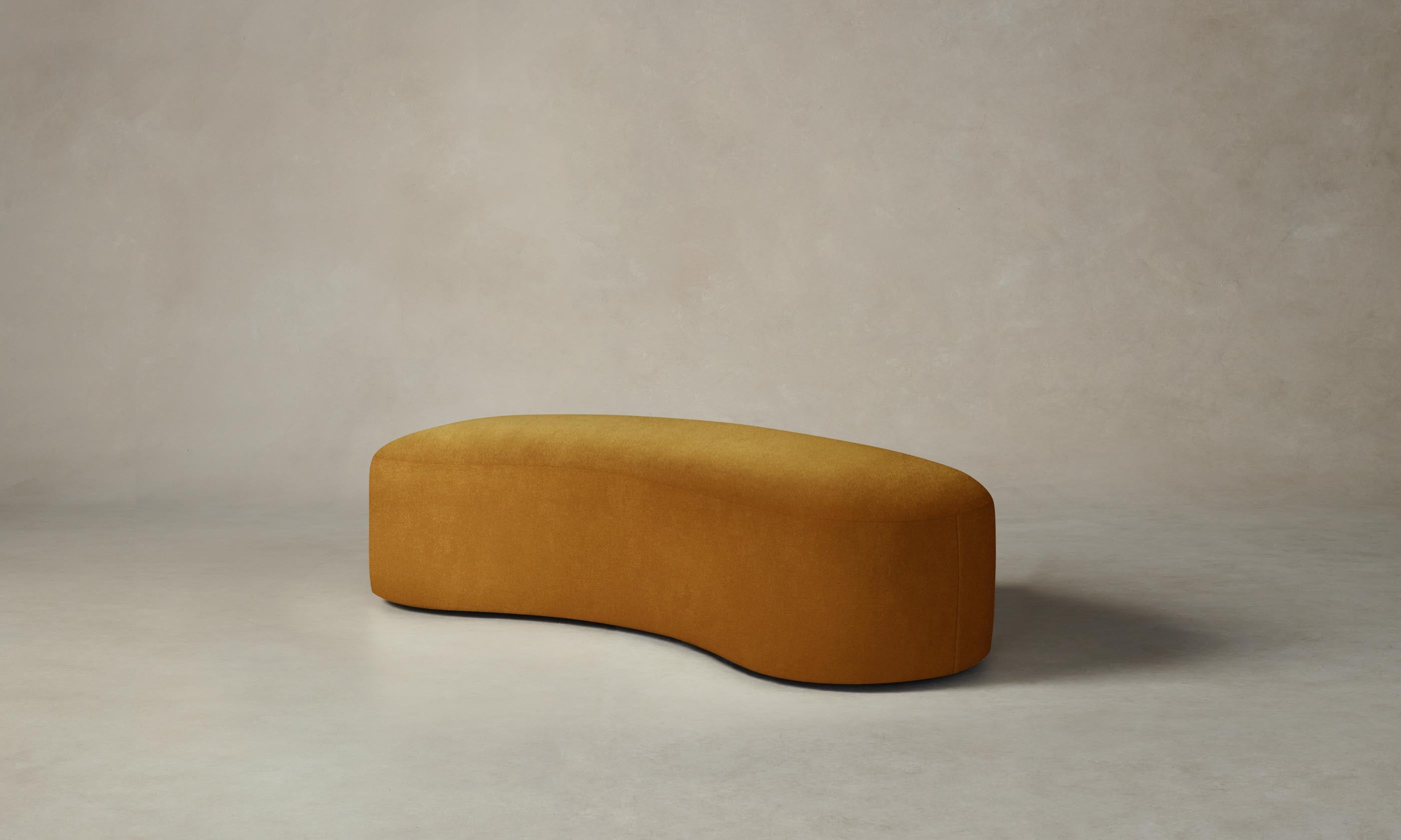 Chelsea Daybed with Mohair Upholstery in Amber - Perfect for Living Rooms, Guest Rooms & Cozy Reading Nooks