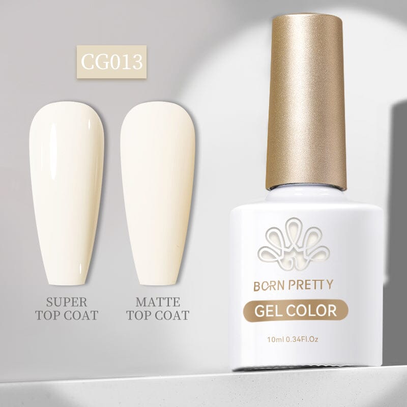 Silky White Series Color Gel Polish CG013 - 10ml Nail Polish for Manicure & Pedicure - Long Lasting & High Gloss Finish - Perfect for Home & Salon Use