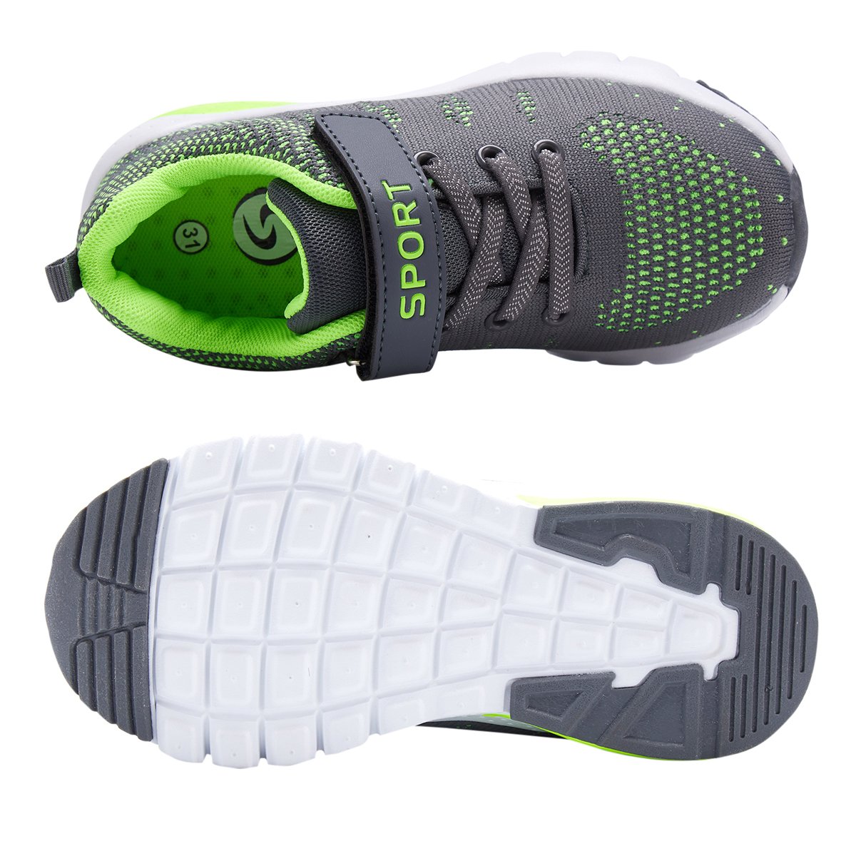 MAYZERO Kids Tennis Shoes - Breathable Lightweight Running & Walking Sneakers for Boys & Girls - Perfect for Sports, Playground & Daily Activities