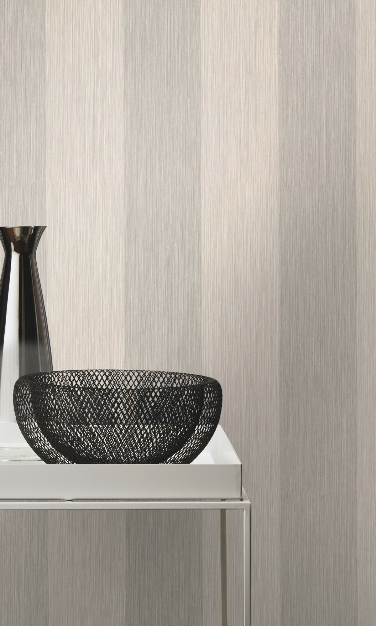 Beige Simple Elegant Stripe Wallpaper R8636 - Self-Adhesive Peel and Stick Wallpaper for Bedroom, Living Room, Nursery & Office Decor
