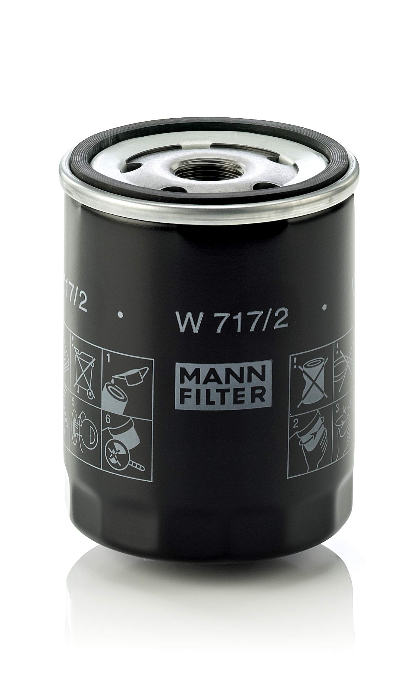 MANN-FILTER W717/2 Premium Oil Filter for Cars & Trucks - Compatible with Multiple Vehicle Models - Engine Protection & Smooth Performance - Ideal for DIY Oil Changes & Routine Maintenance