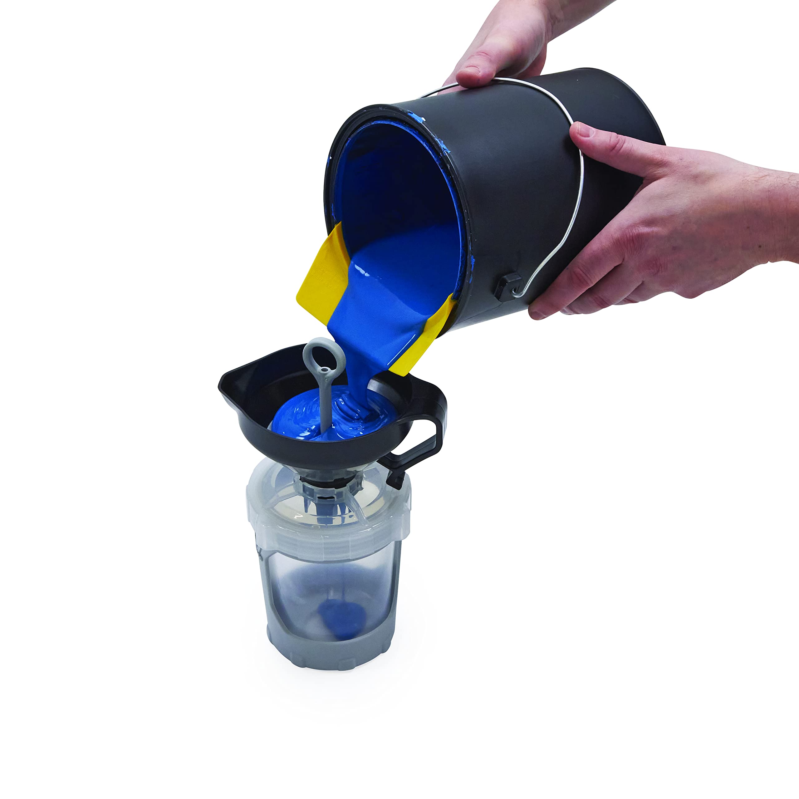 Graco FlexLiner Paint Strainer & Funnel System - 5 Gallon Professional Paint Filter for Sprayers - Perfect for Painting Projects, Home Renovation & DIY Crafts (Black)