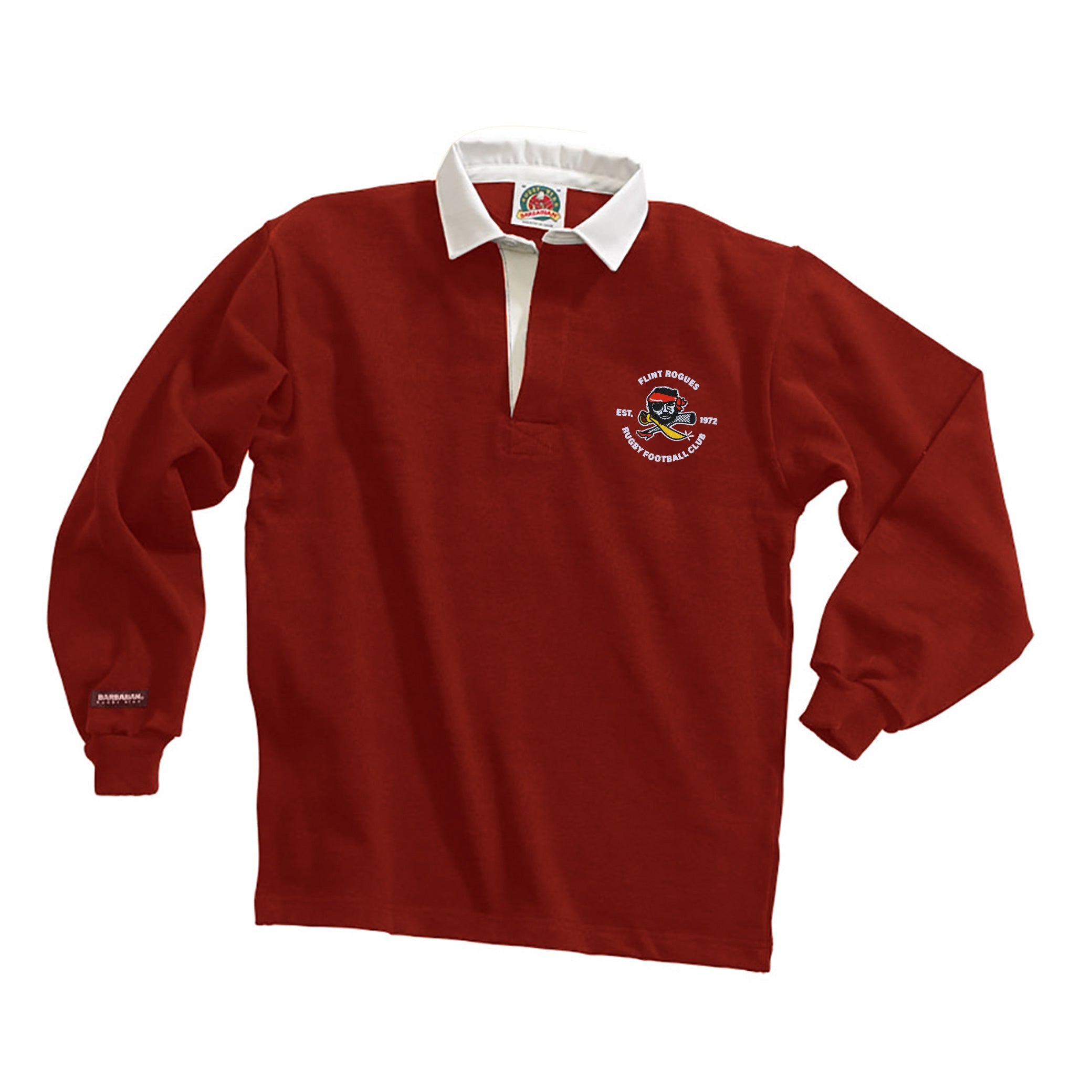 Flint Rogues RFC Traditional Rugby Jersey - Men's Classic Rugby Shirt for Match & Training - Breathable & Durable for Sports & Fan Wear