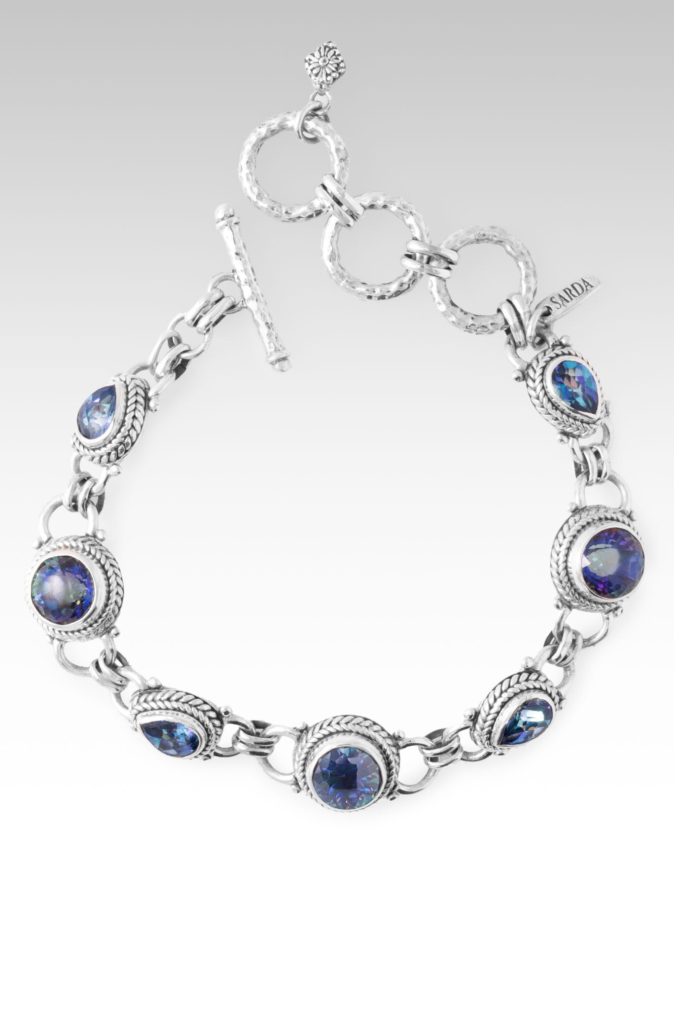 Trust the Journey Bracelet™ - Odyssey Universe™ Mystic Quartz & Sheer Luck™ Mystic Topaz Charm Bracelet for Women | Spiritual Jewelry Gift for Inspiration, Meditation & Positive Energy