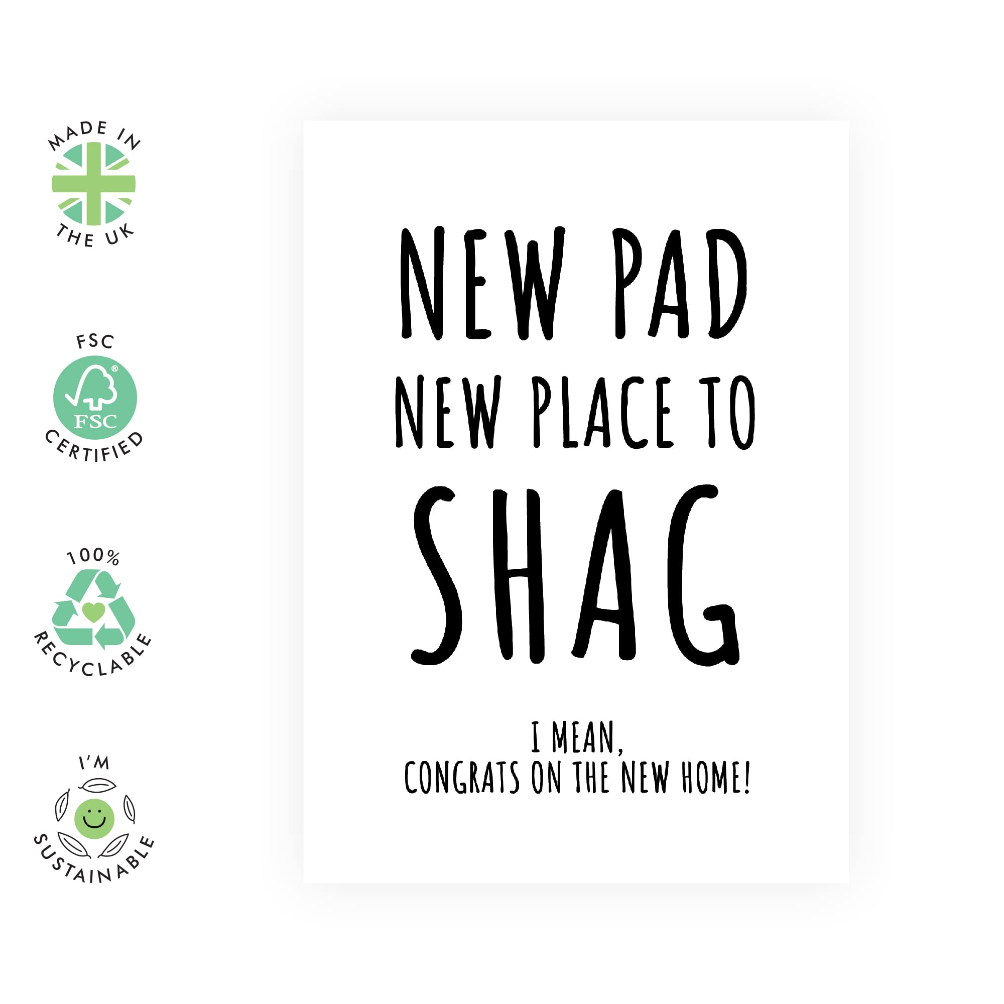 Central 23 New Home Greeting Card - Housewarming Gift for Couples & Friends - UK-Made Congratulations Card with Stickers - Perfect for New Home, Moving & Warm Wishes Celebrations