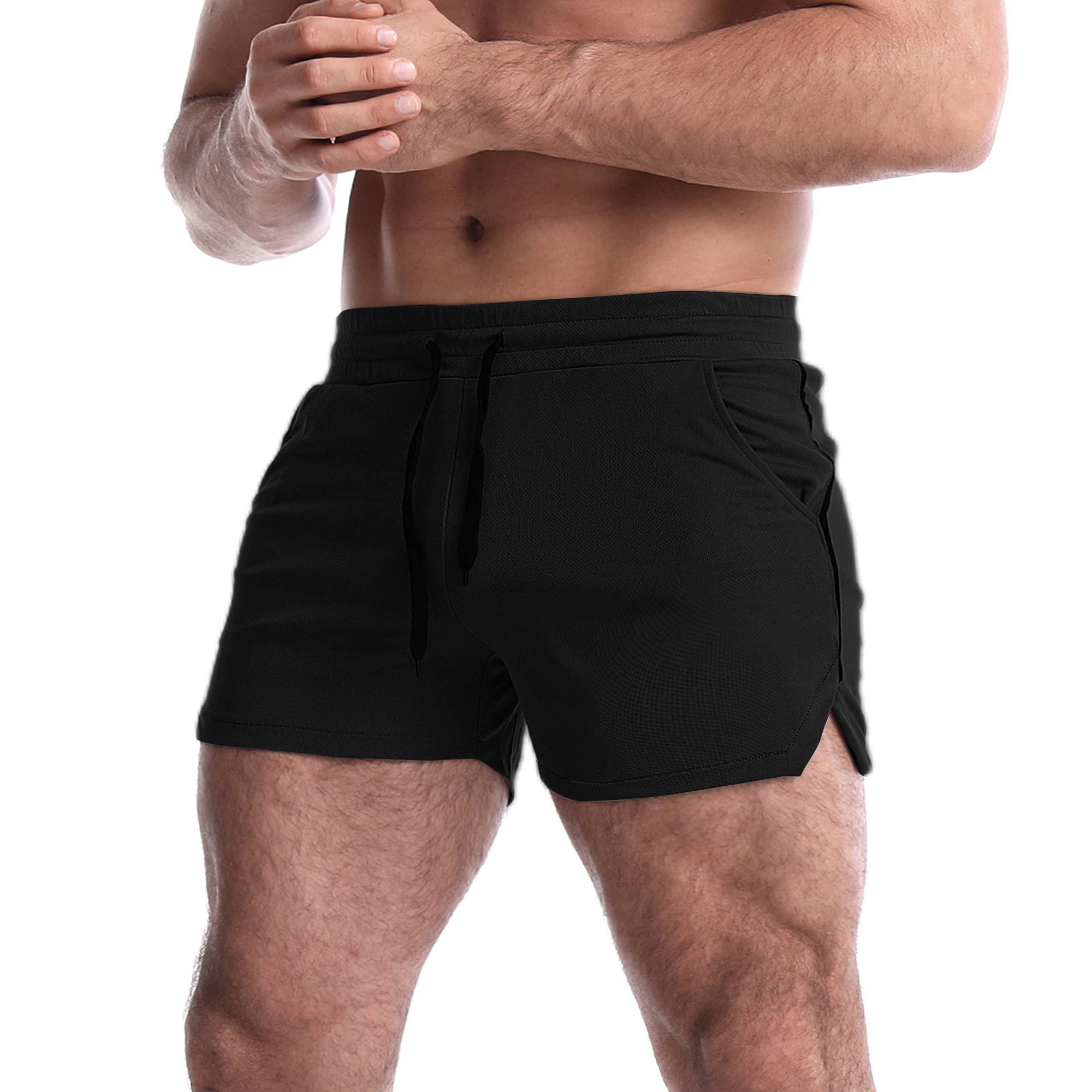 EVERWORTH Men's 5 Inch Inseam Workout Shorts - Quick Dry Athletic Gym Shorts for Bodybuilding, Running & Training - Lightweight Breathable Casual Sports Shorts - Perfect for Gym, Jogging & Summer Outdoor Activities
