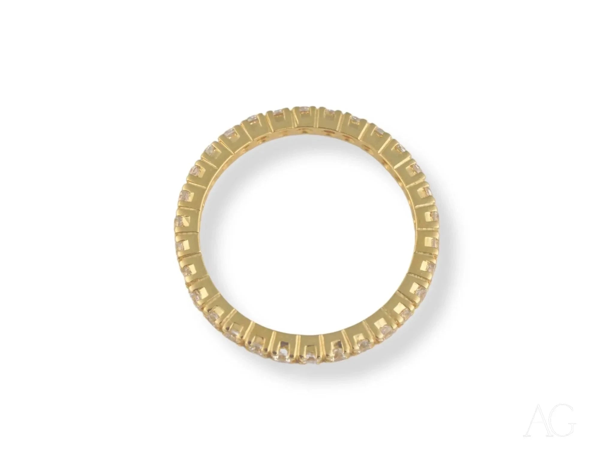 Elegant 18K Gold Sparkling Ring for Women - Perfect Gift for Anniversary, Engagement & Special Occasions | Luxury Jewelry for Everyday Wear & Evening Events