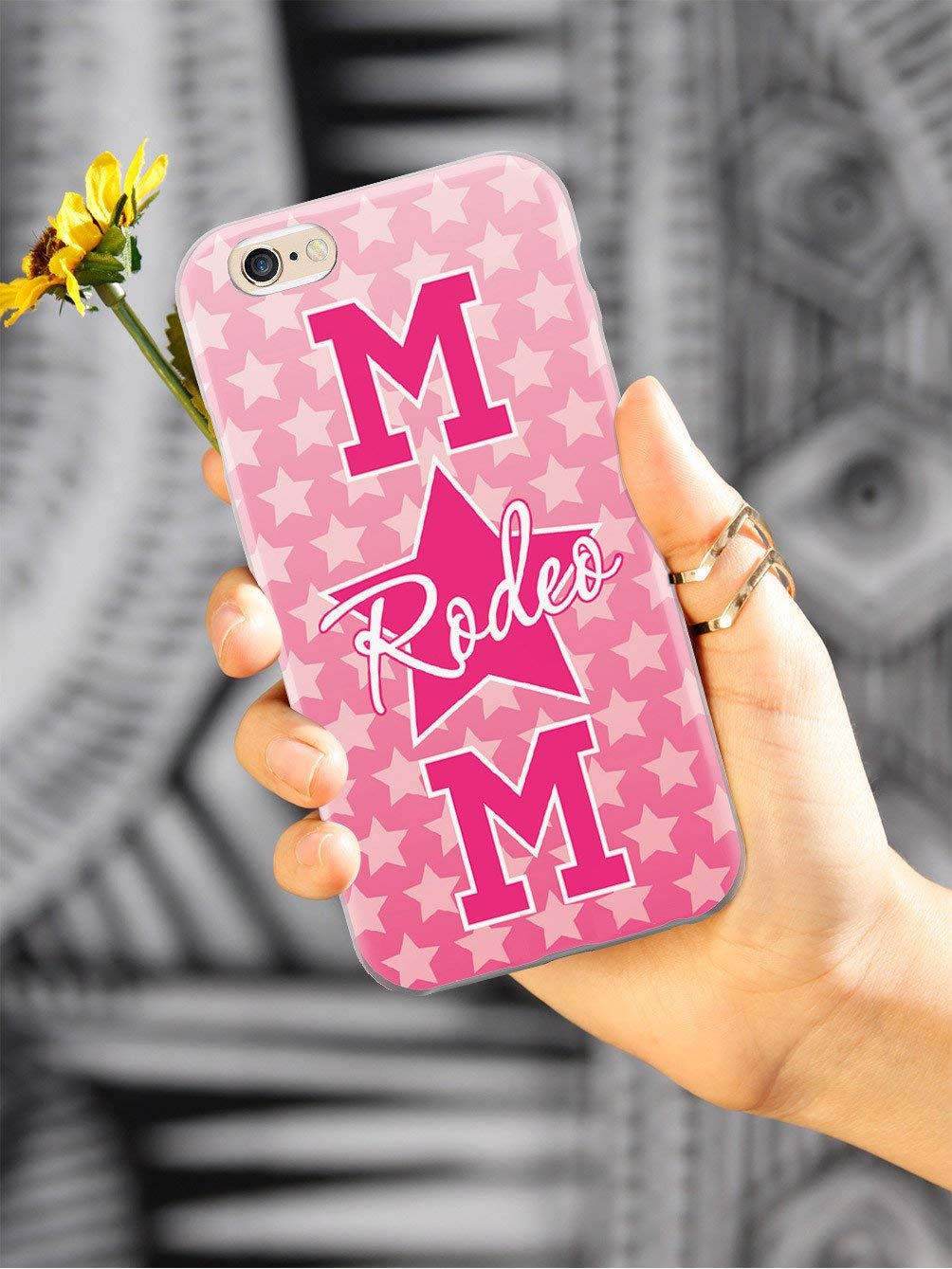 Inspired Cases - Shockproof & Anti-Scratch 3D Textured Phone Case Compatible with Apple iPhone 8 Plus - Perfect for Rodeo Moms & Outdoor Adventures