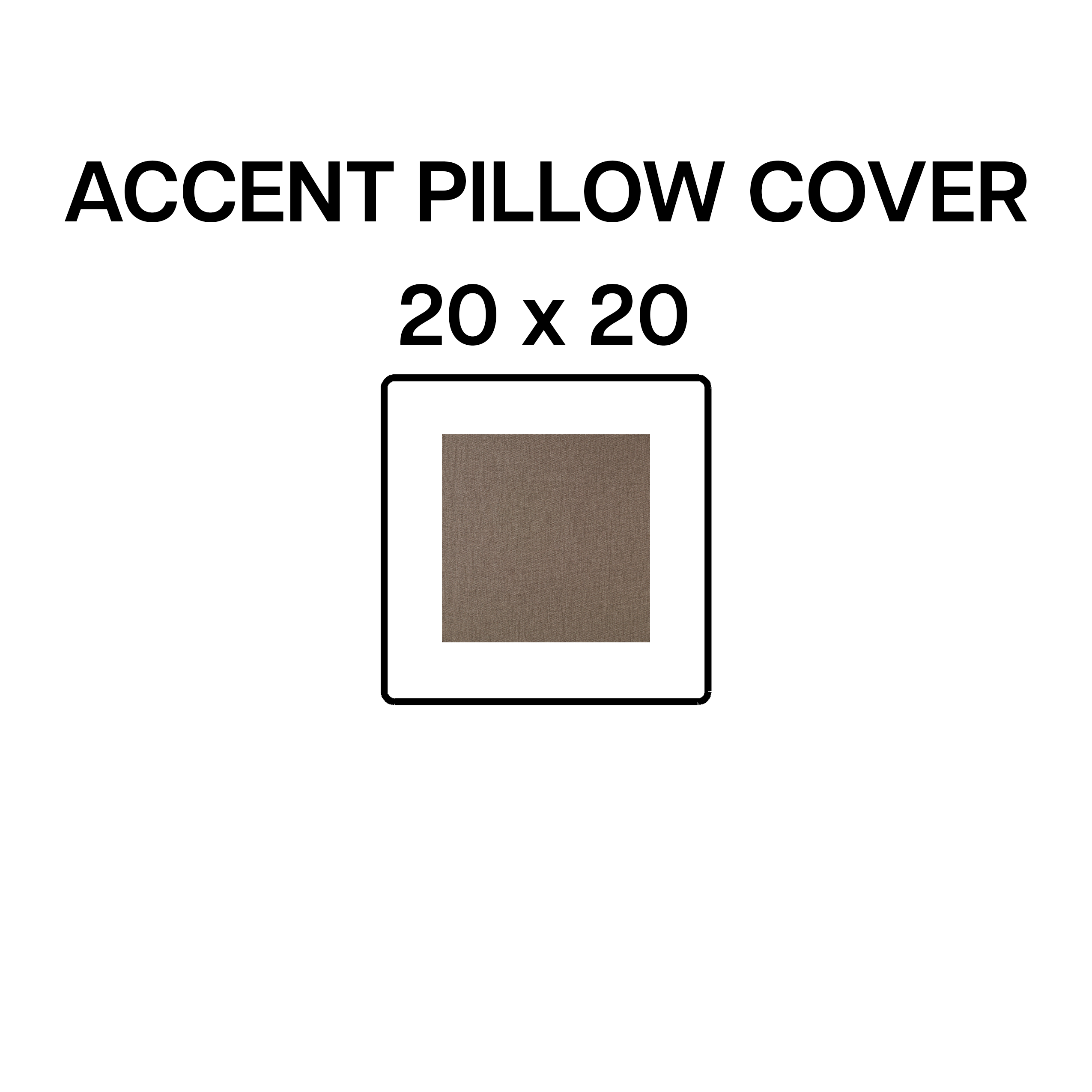 20x20 Inch Decorative Accent Pillow Cover - Soft Smoke Gray Cushion Case for Sofa, Bed & Home Decor (BP 642 35) - Perfect for Living Room, Bedroom & Nursery Styling