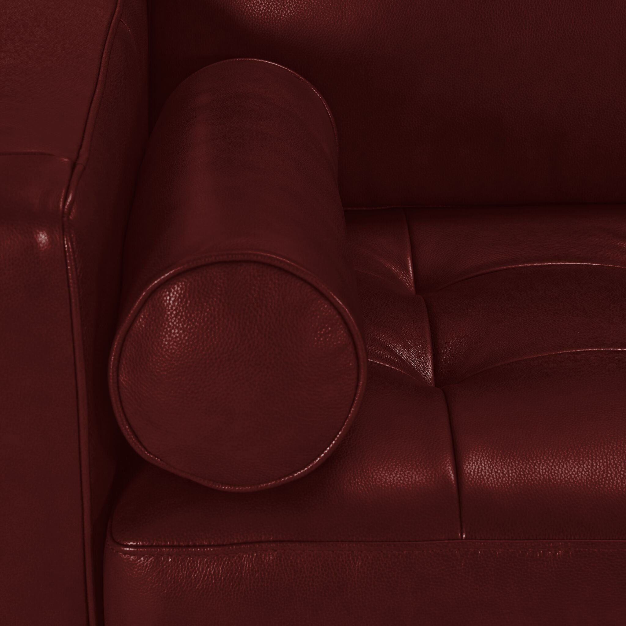 Bari Leather Loveseat - Premium Genuine Leather Sofa for Living Room | Fire-Resistant & Comfortable | Perfect for Small Spaces, Apartments & Cozy Home Decor