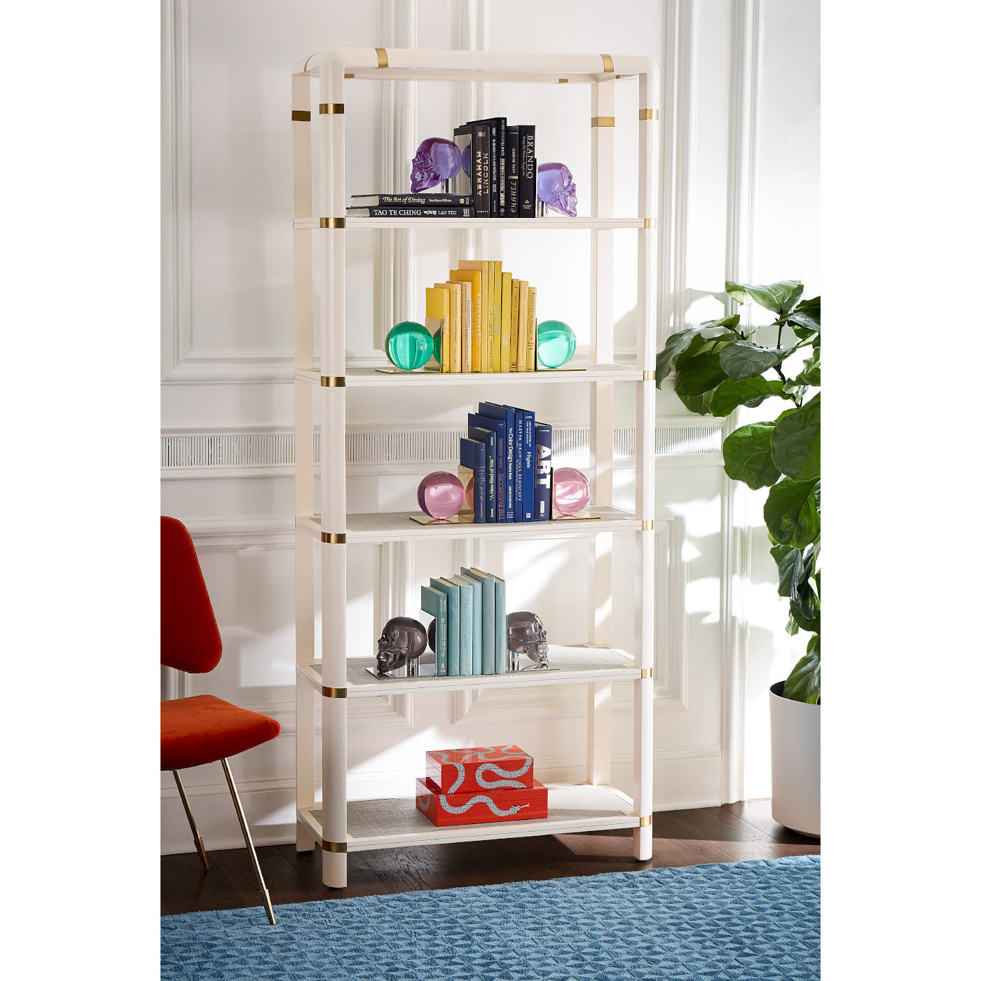 Globo Bookends - Heavy Duty Metal Bookends for Shelves - Perfect for Home, Office, and Library Organization