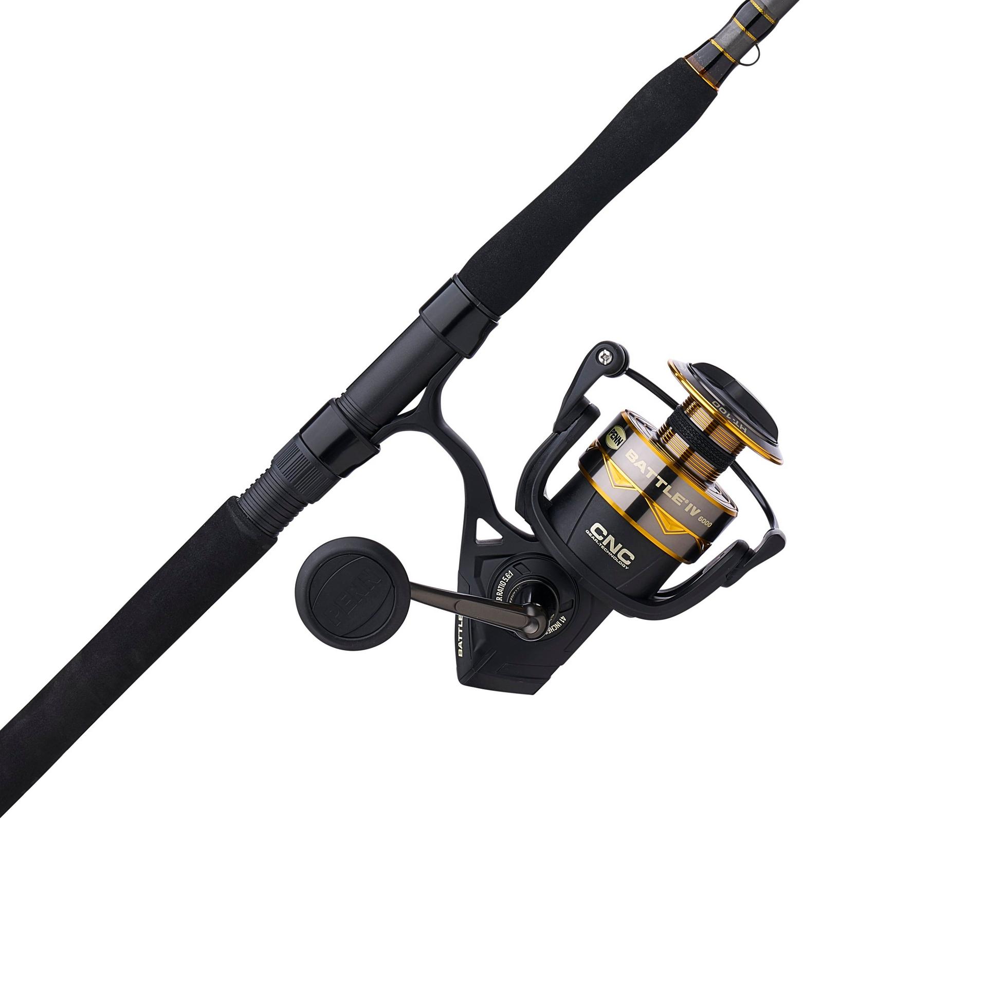 **Battle® IV Travel Spinning Rod & Reel Combo – Lightweight & Portable Fishing Gear for Saltwater & Freshwater – Perfect for Travel, Camping & Backpacking Adventures**
