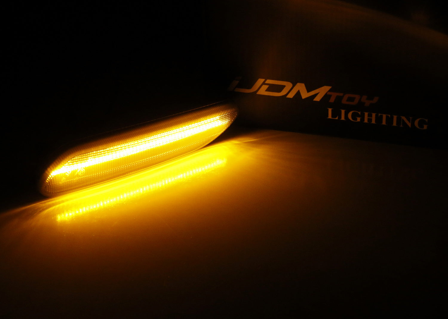 Clear Lens Full LED Fender Side Marker Blinker Lights for MINI Cooper R60 R61 - Durable Amber Turn Signal Lights for Enhanced Visibility & Safety | Perfect for Night Driving & Custom Car Modifications
