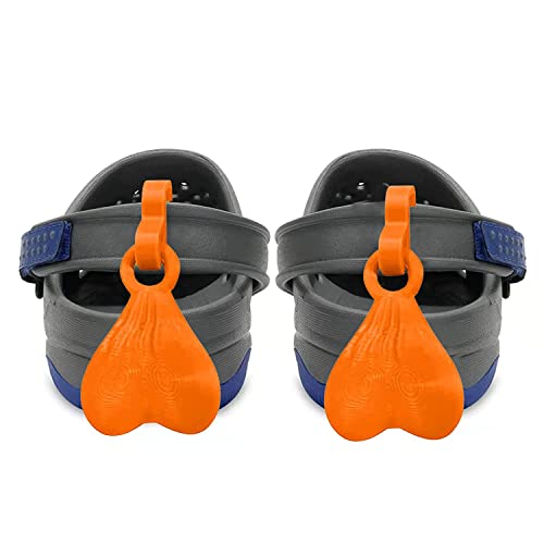 Colorful Croc Nuts & Balls - 2-Pack Shoe Charms for Crocs | Fun Shoe Accessories for Kids & Adults | Perfect for Summer, Beach & Casual Wear (Orange)