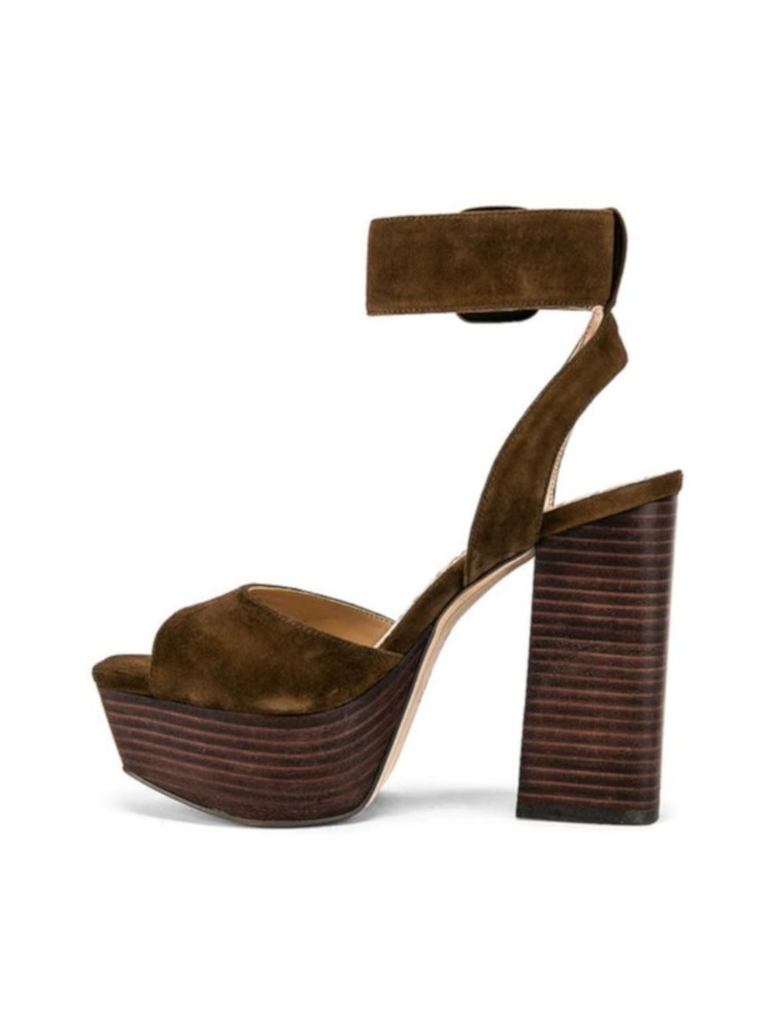 Sam Edelman Women's Rain Suede Ankle Strap Heel Sandals - Comfortable Dressy Strappy Heels for Weddings, Parties & Night Out