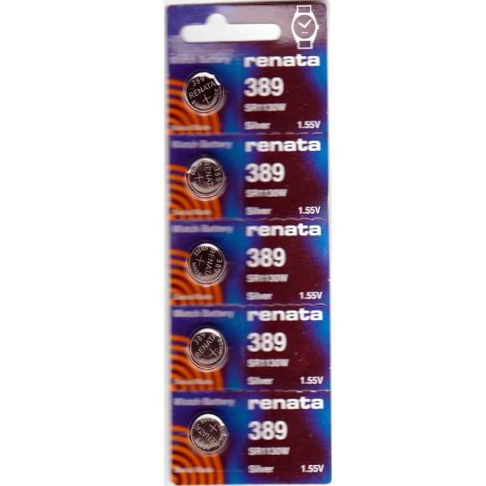 Renata Watch Batteries 5 Pack - Long Lasting Silver Oxide Battery for Watches - Perfect for Timex, Casio, Seiko & More - Ideal for Watch Repair & Replacement