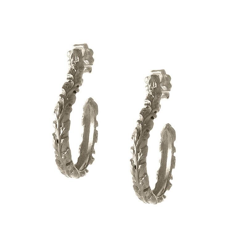 Victorian Style Small Vine Hoop Earrings for Women - Elegant Floral Dangle Earrings for Party, Wedding & Everyday Wear