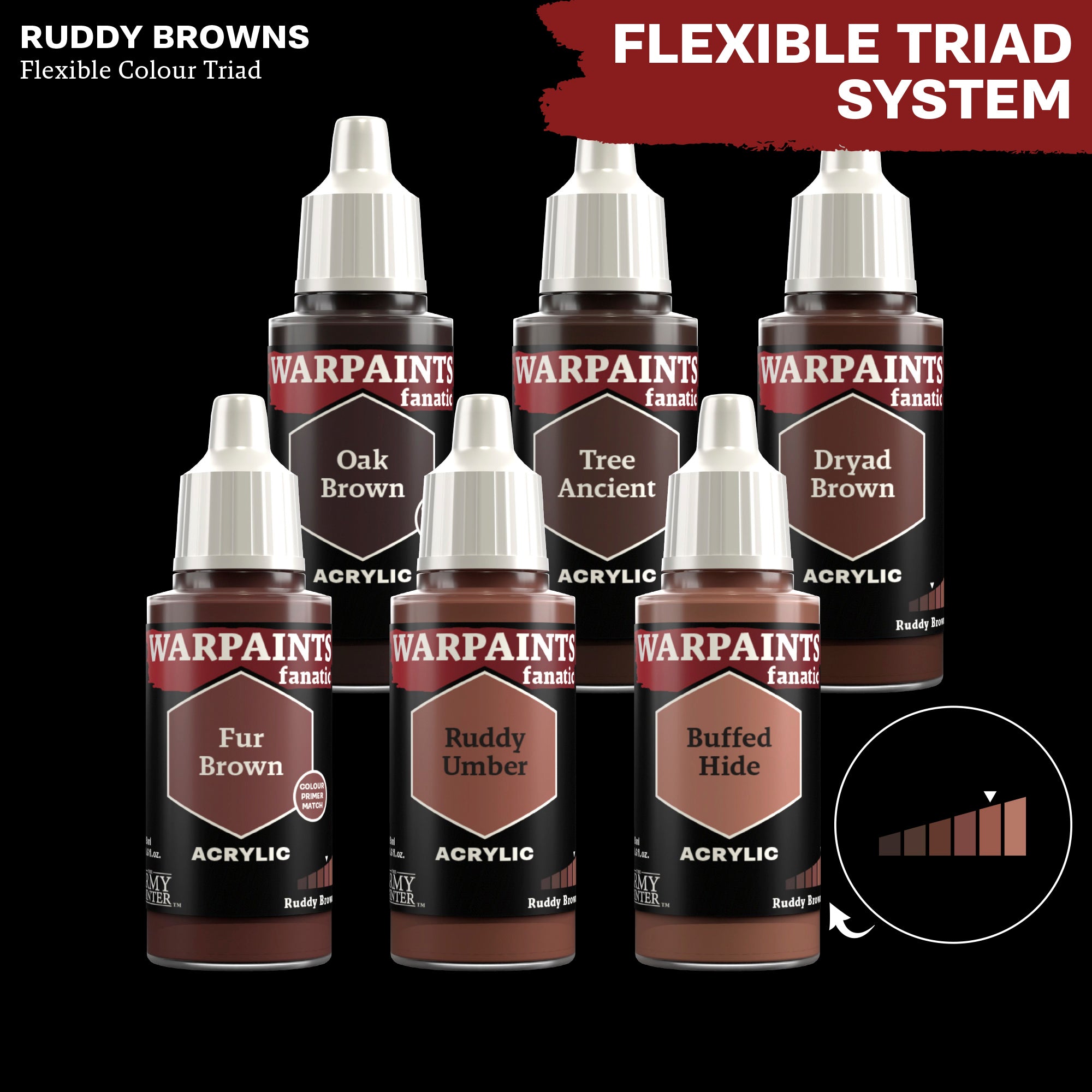 Warpaints Fanatic: Ruddy Umber - Premium Matte Eyeshadow for Makeup Artists & Cosplay - Perfect for Halloween, Costume Parties & Professional Makeup Looks