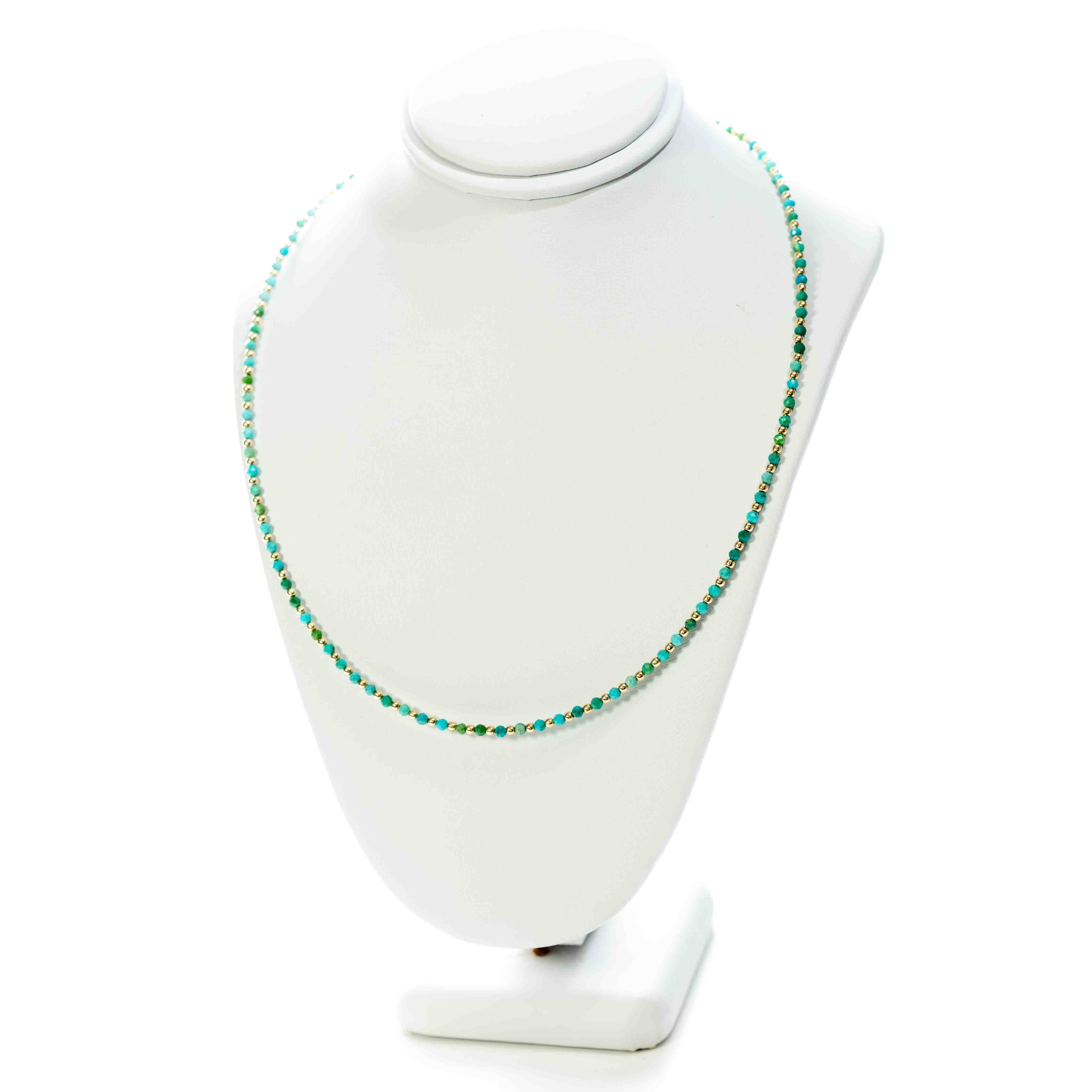 Malia Beaded Gemstone Necklace for Women - Elegant Bohemian Jewelry for Casual Wear, Parties & Special Occasions